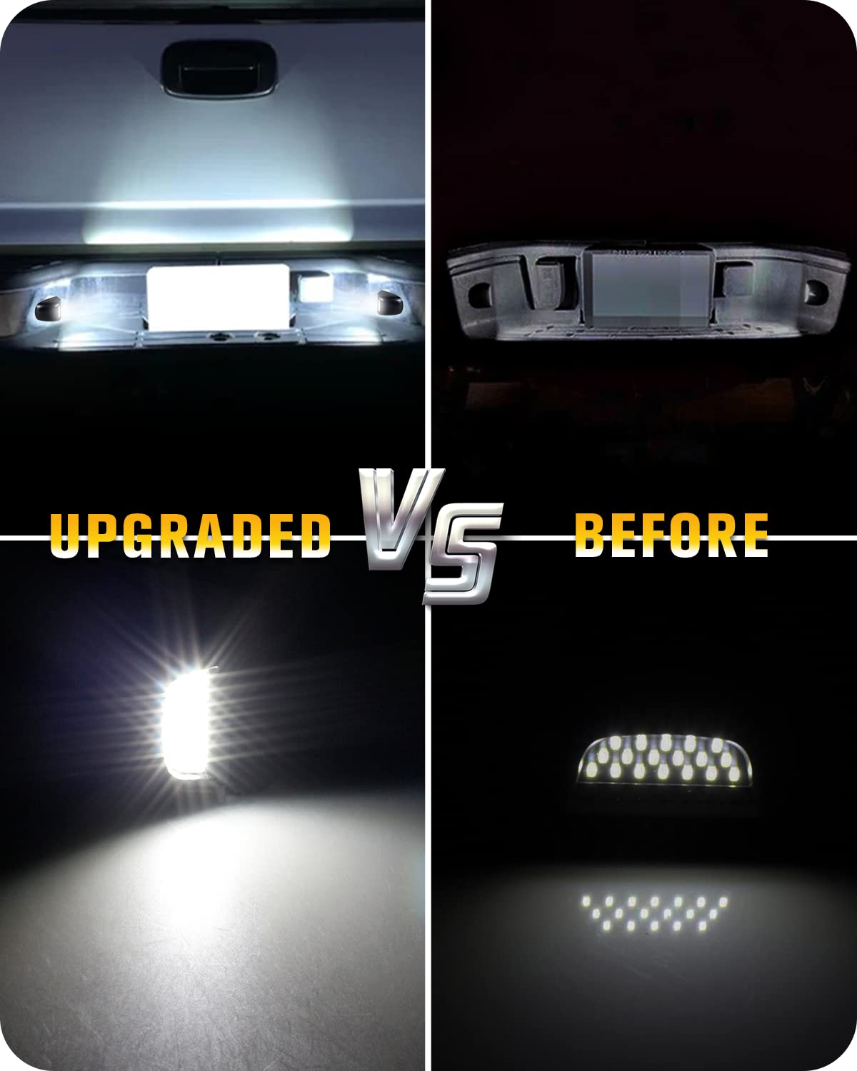 Ruxifey License Plate Led Lights Tag Light Lamp Assembly With Socket Compatible With Silverado Suburban Tahoe Gmc Sierra 1500 25