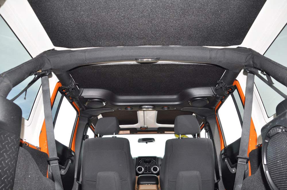 Design Engineering 050182 Boom Mat Leather Look Black Complete Sound Deadening Kit Compatible With 4-Door Jeep Wrangler Jl (2018-Up)