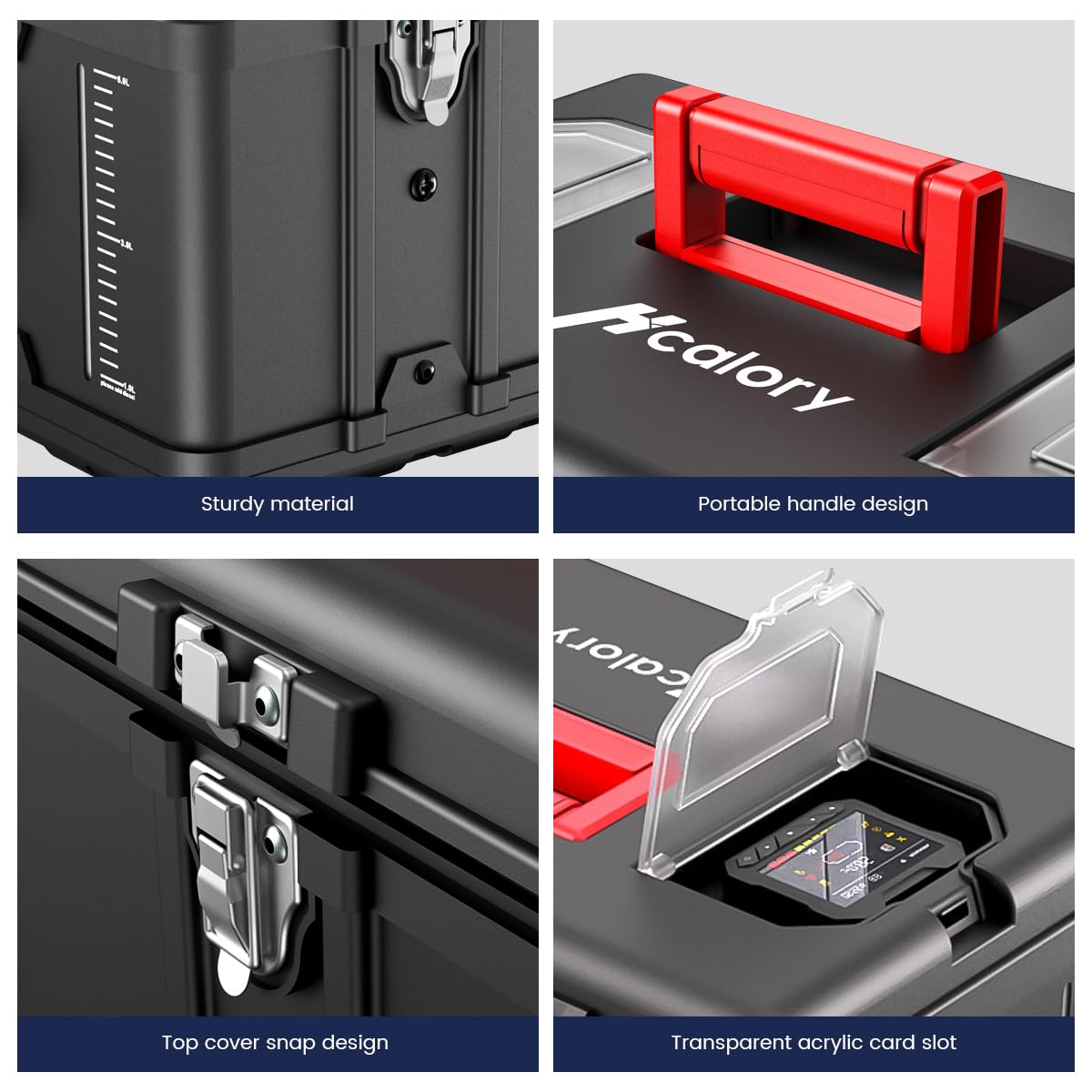 HCALORY 8KW Diesel Air Heater All-in-one 110V AC & 12V DC Support with Altitude Mode 5L Fuel Tank Portable Parking Heater Blueto