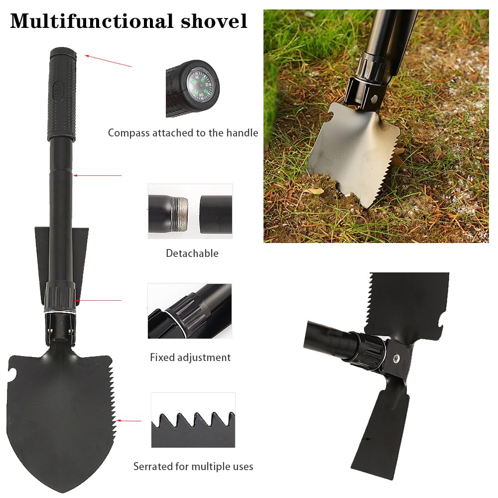 Car Emergency Roadside Tool Kit, Emergency Kits For Vehicles, Road Side Safety Assistance Kit,With Jumper Cables For Car,Headlam