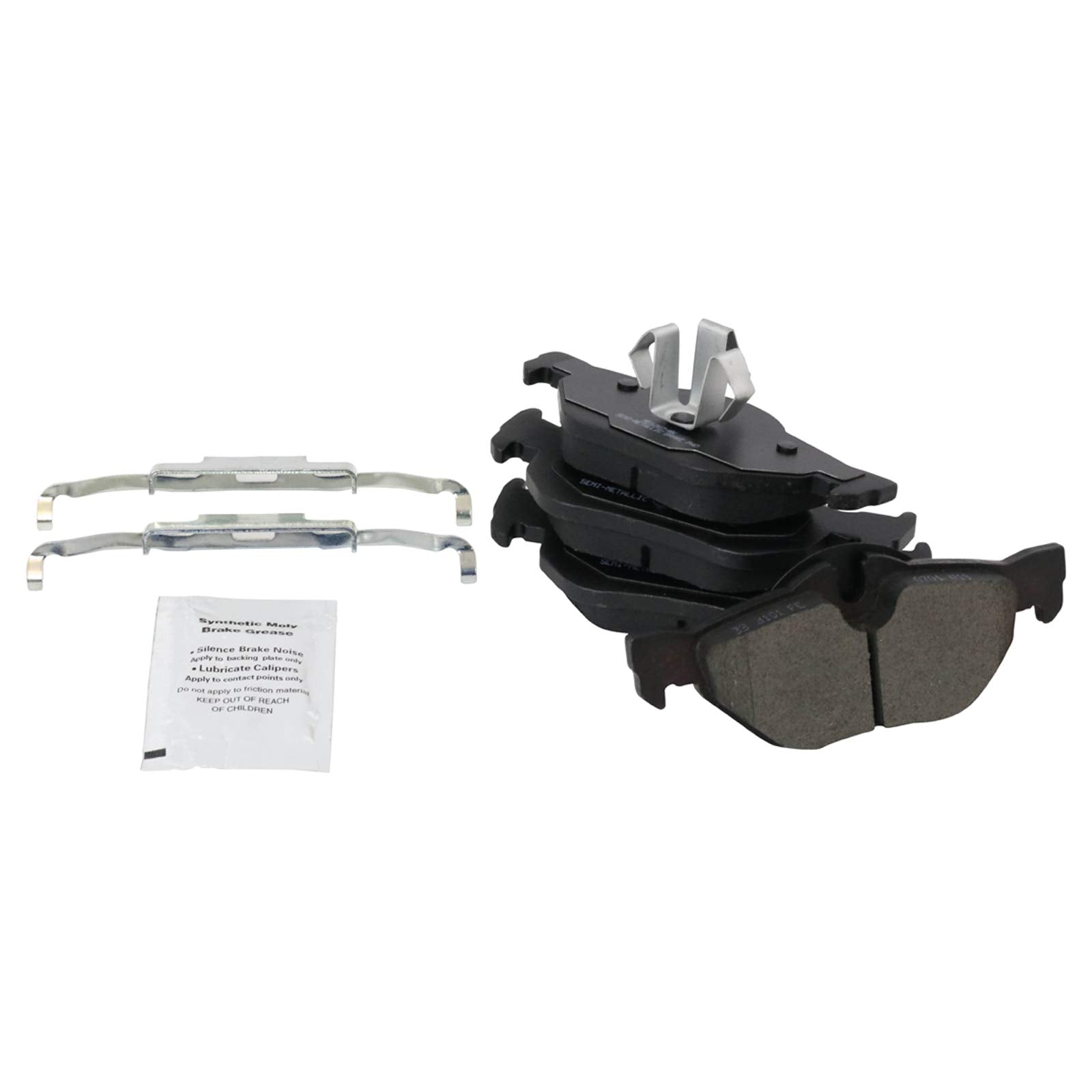 Trq Rear Brake Pad & Rotor Kit Brake Pad Wear Sensor Brake Pads Brake Rotor Semi-Metallic Compatible With 2007-2013 Bmw 328I 200