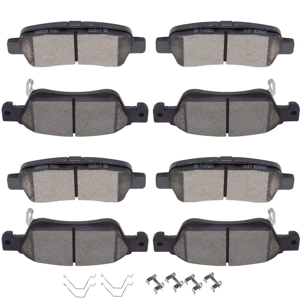 Cciyu Professional Ceramic Brakes Pads Set Fit For 2007-2008 For Infiniti G35,2008-2013 For Infiniti G37,2014-2015 For Infiniti