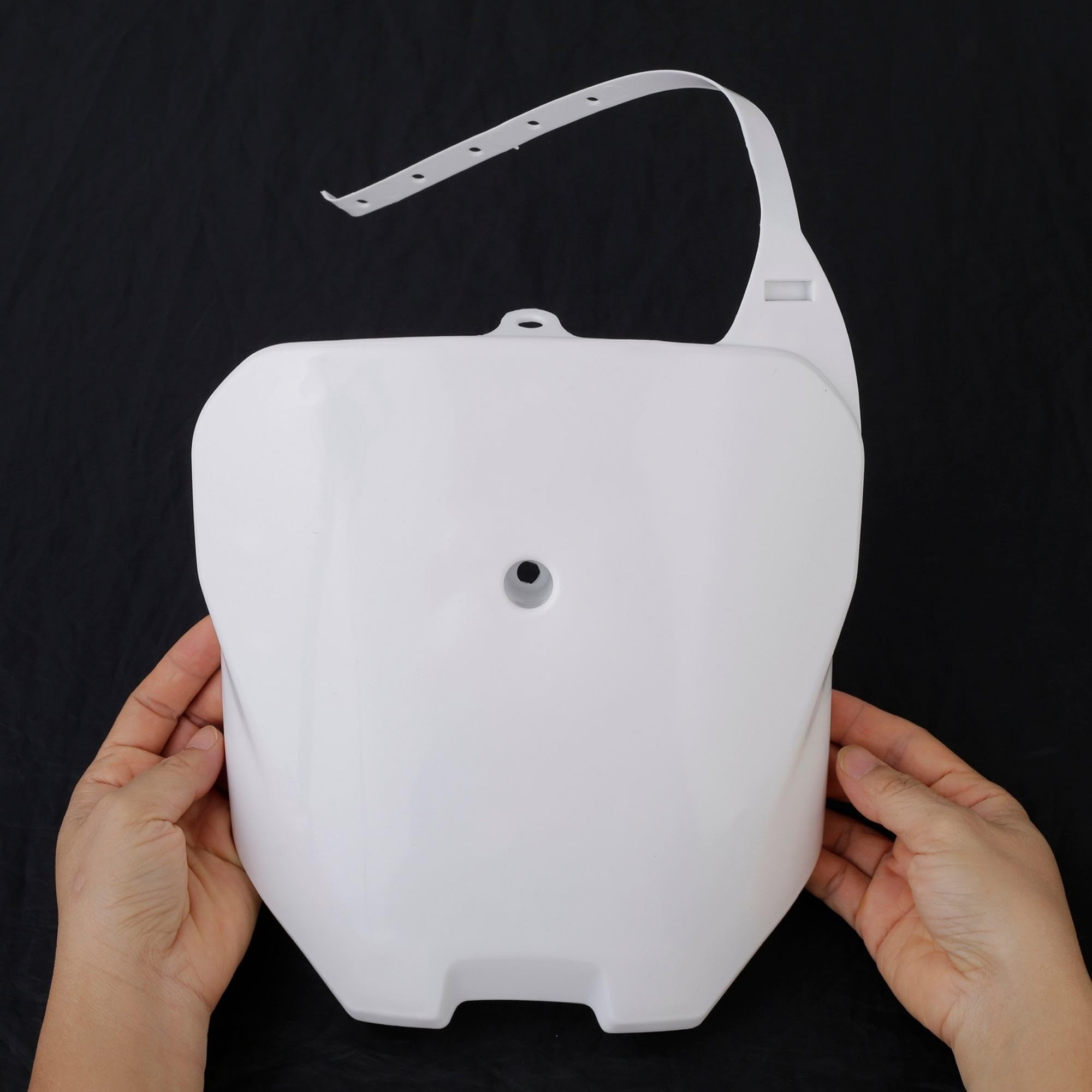 Motorcycle Front Number Plate - Plastic Bike Front Body Armor Fits for CRF70, CRF80, CRF100 - Motocross Parts Attachments for Di