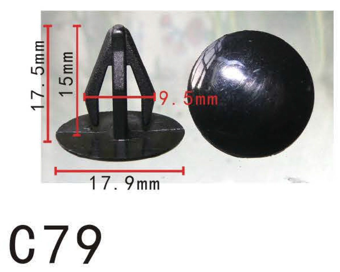 Autobahn88 Retainer Clip For Door Liner, Compatible With Honda Accord Civic (Oem: 38529689A6300, 91515Sm4003) (Pack Of 20)