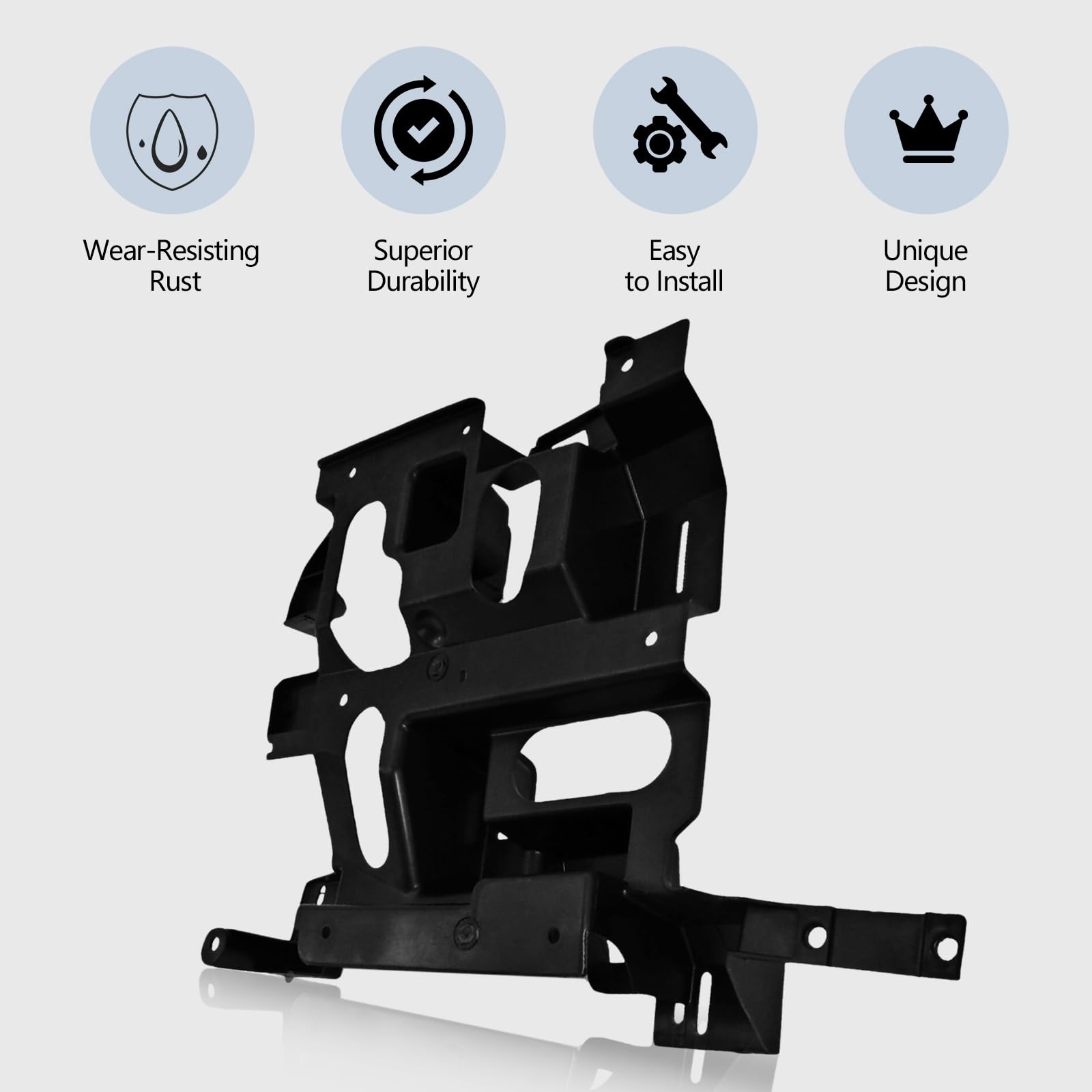 Perfit Liner New Front Right Passenger Side Headlight Mount Bracket Mounting Support For 02-07 Chevy Silverado 1500-3500 Hd Gm12