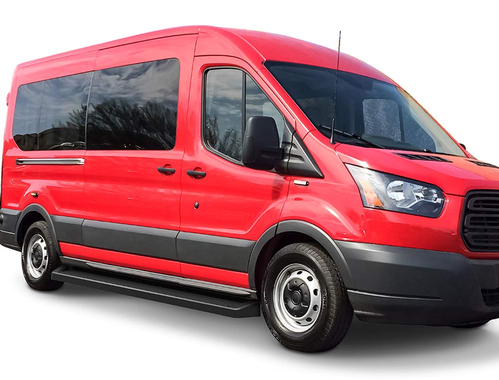 APS Running Boards (Nerf Bars Side Steps) Compatible with Ford Transit 2015-2025 Full Size Van 3-Door (Exclude 2022-2025 E-Trans