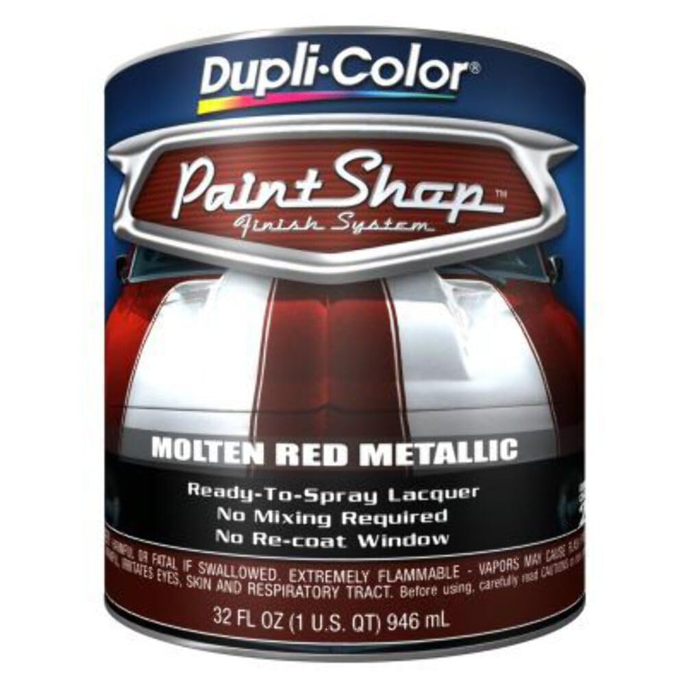 Dupli-Color Bsp212 Paint Shop Finish System Base Coat - Molten Red Metallic - 32 Oz. Automotive Paint