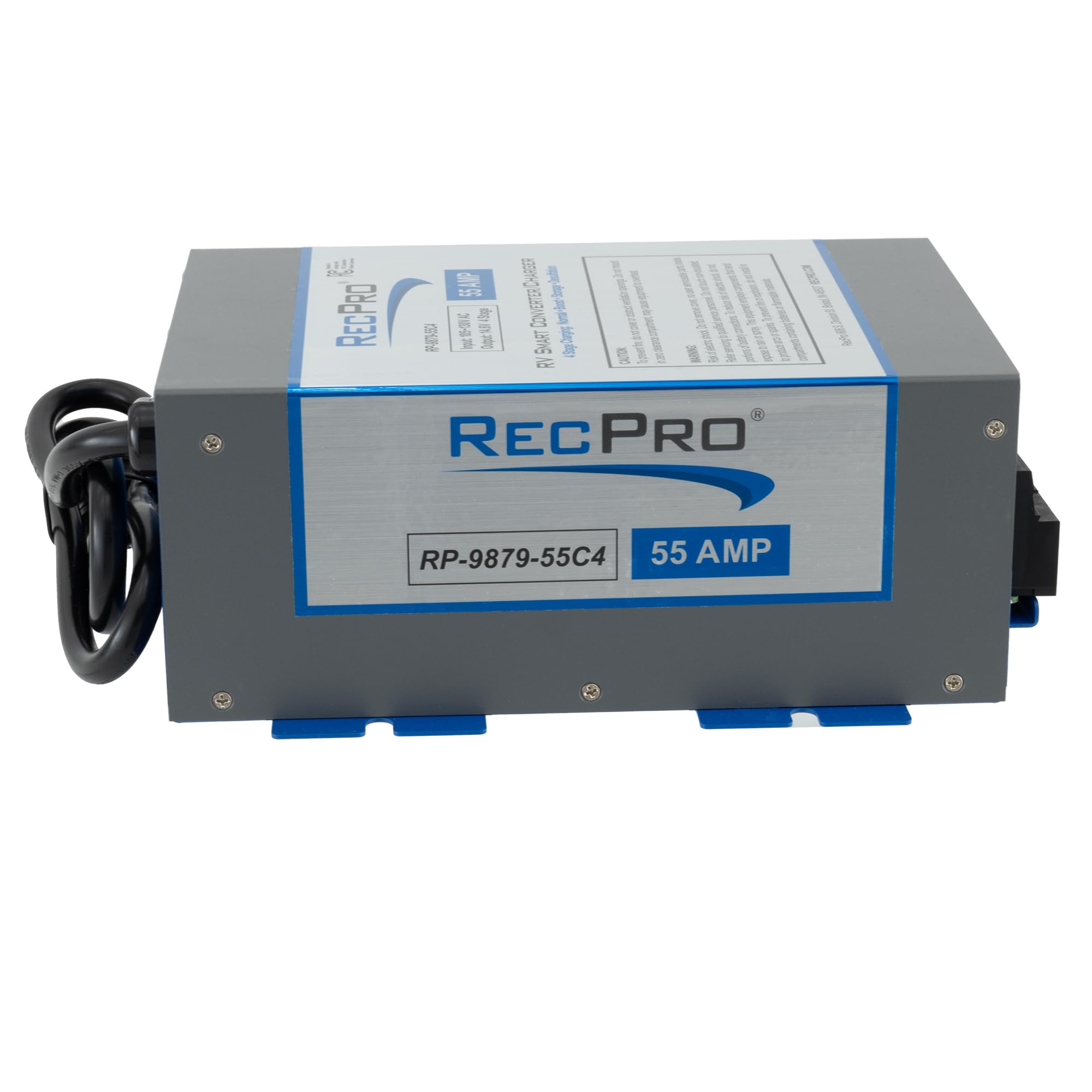 Recpro Rv Converter 55 Amp | Rv Power Converter & Battery Charger | 4 Stage Smart Charging | 120Vac To 12Vdc | 13V To 16.5V Oper