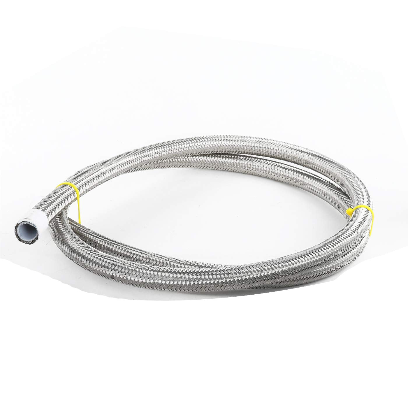 AC PERFORMANCE -6 AN PTFE Teflon Braided Stainless Steel Hose, 10 Feet
