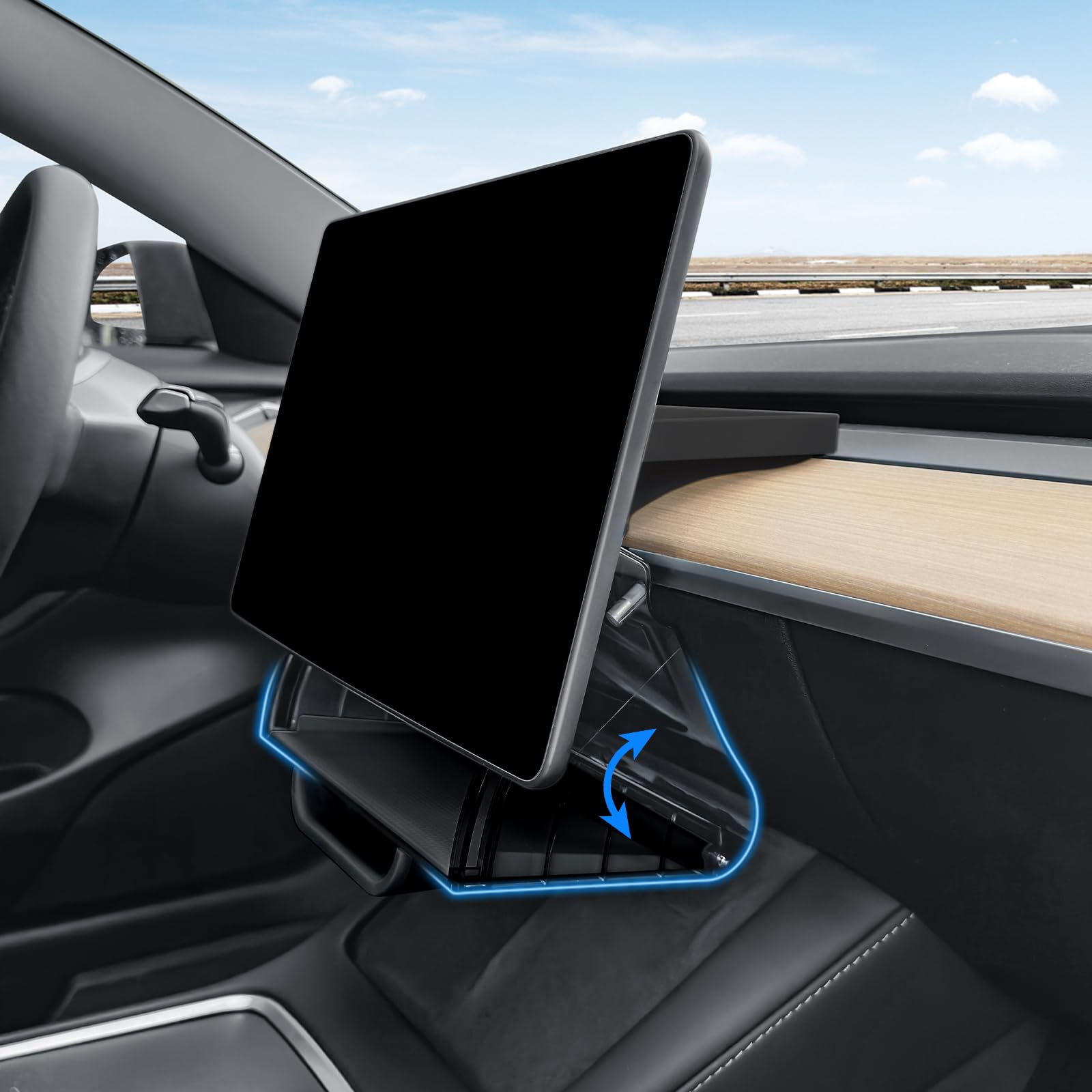 Klutchtech Hideable Under Screen Storage Organizer Compatible With Tesla Model 3 /Y 2025-2017 | Not Fit 2024 Model 3 (Highland)