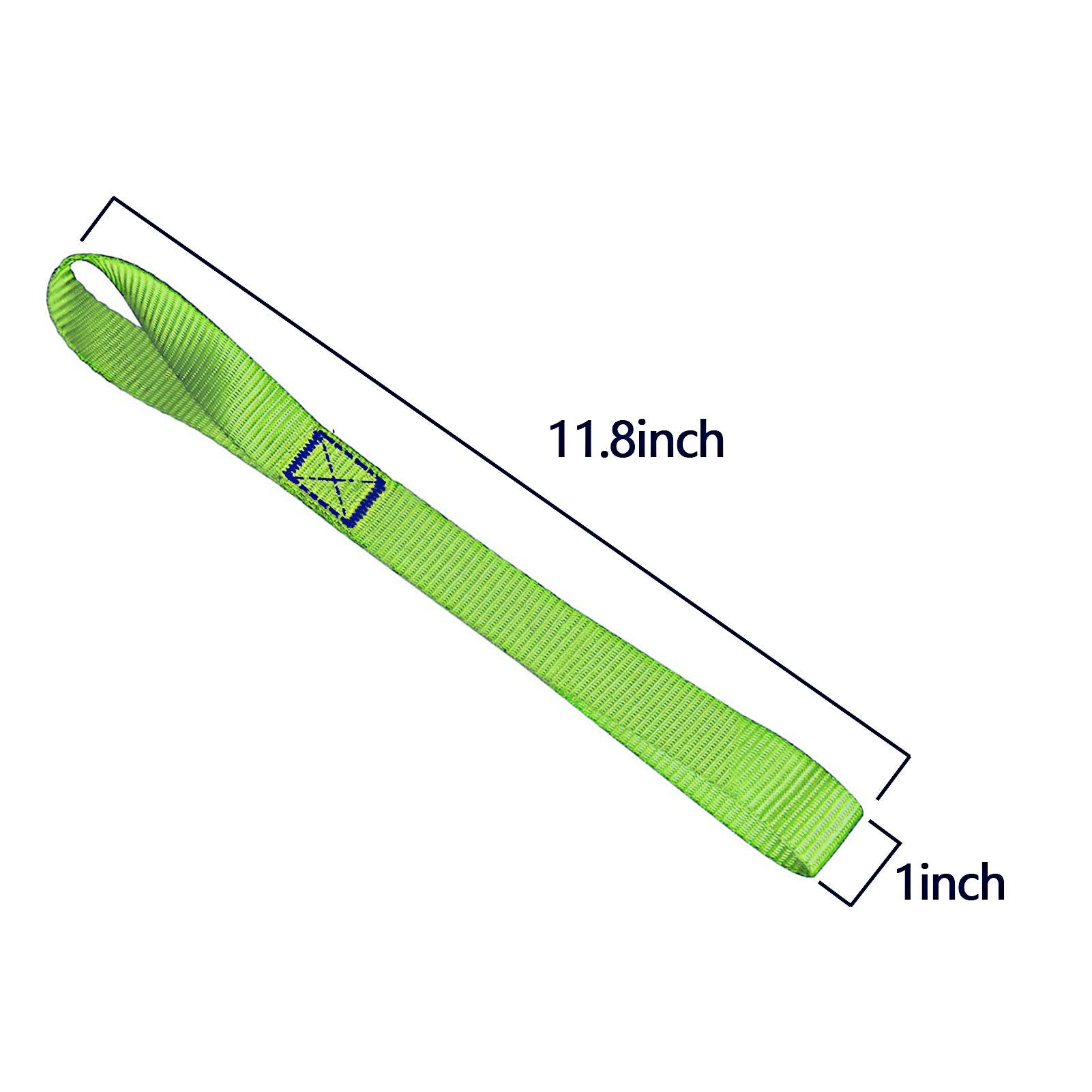 Soft Loop Tie Down Straps - Loops For Securing Atv, Utv, Motorcycles, Scooters, Dirt Bikes, Lawn & Garden Equipment (Green Soft