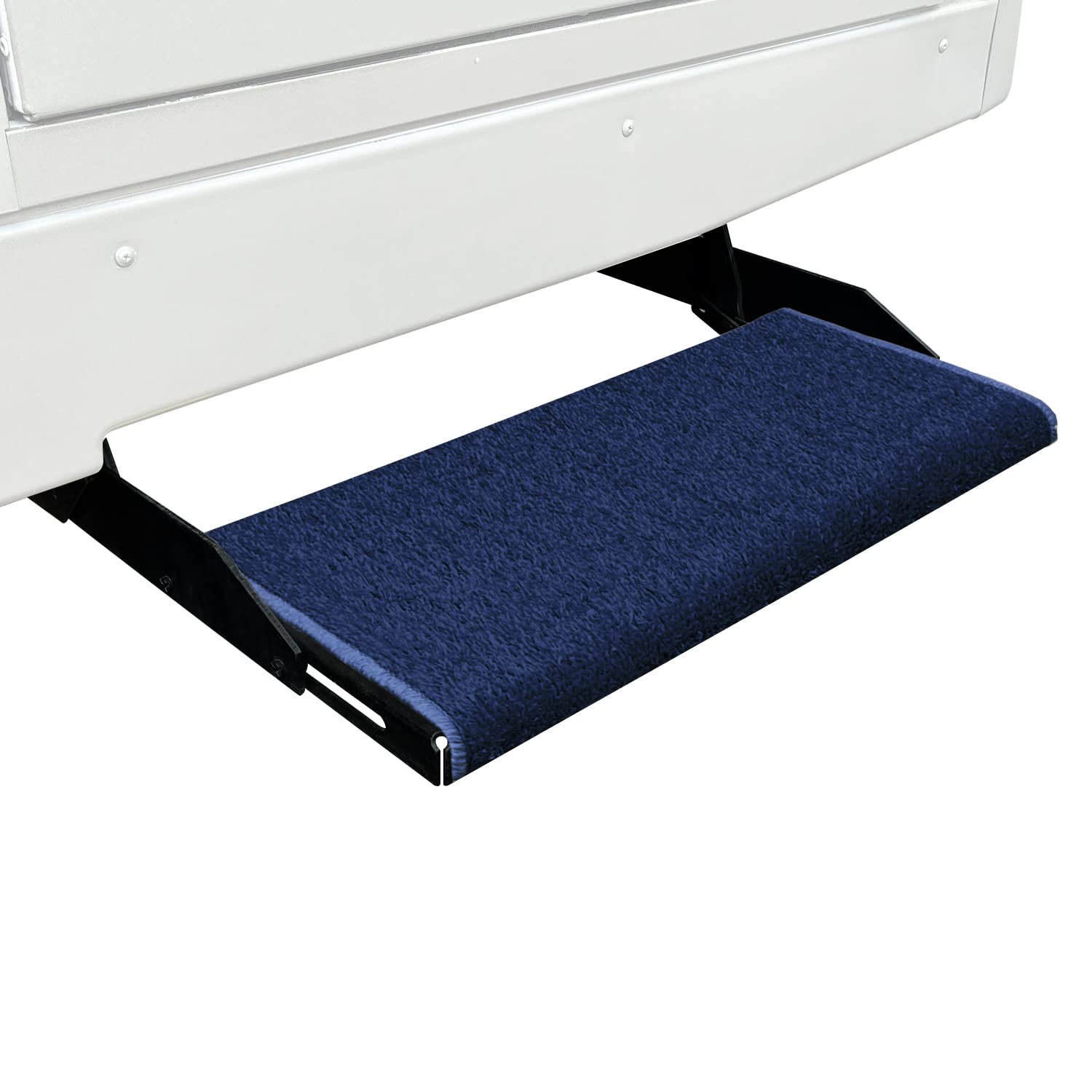 Prest-O-Fit 2-1051 Jumbo Wraparound + Plus RV Step Rug Imperial Blue 23 in. Wide