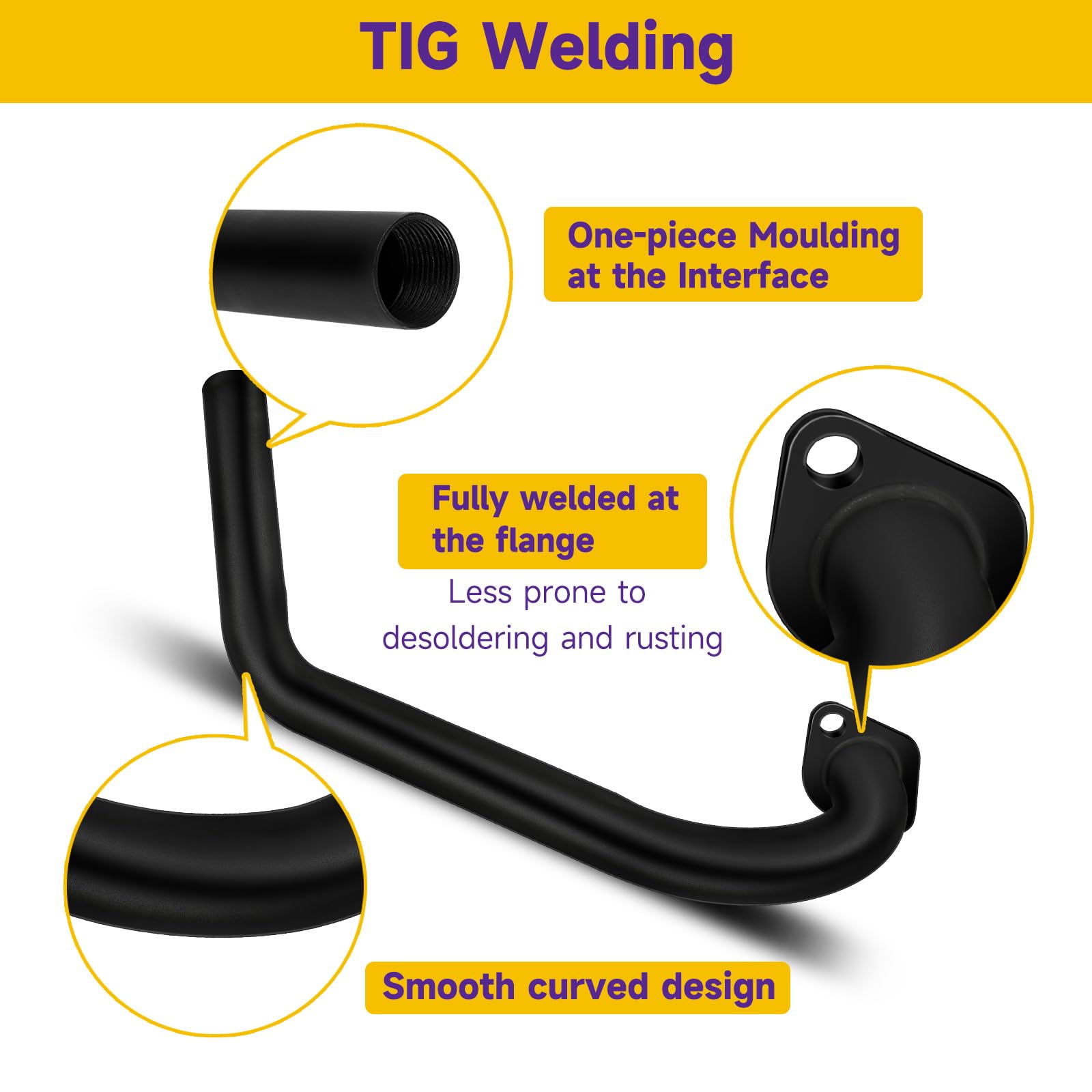 Hiaors Racing Exhaust Pipe Muffler Main Jet Kit For Predator 212Cc 196Cc 224Cc 6.5Hp Coleman Ct200U Bt200X Ct200U-Ex Mini Bike Kt196 Go Kart Baja Warrior Mb165 Mb200 Performance Parts With Heat Shield