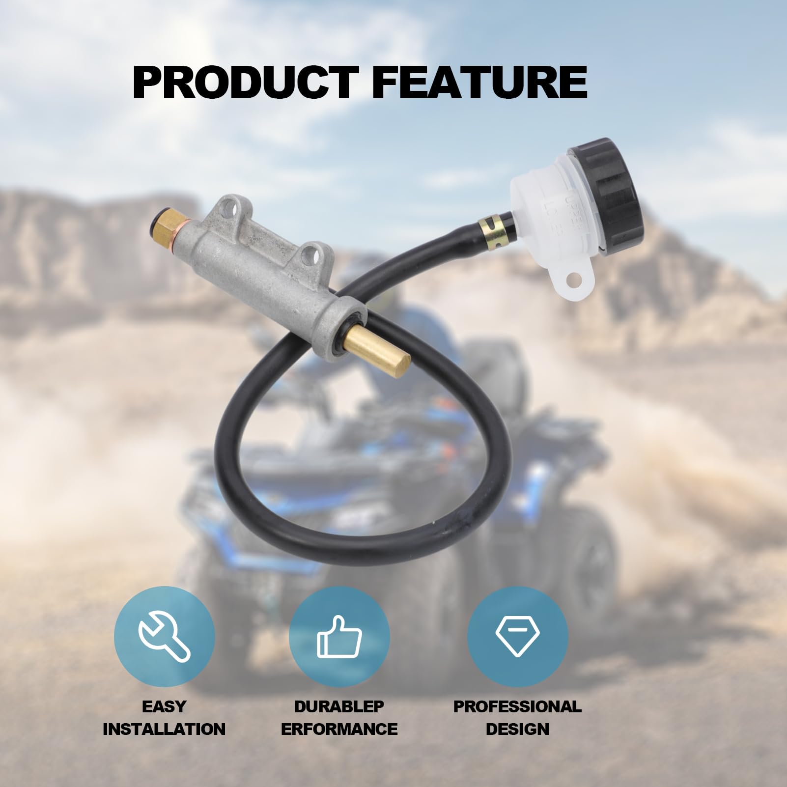 Rear Brake Master Cylinder Fits For Polaris Sportsman 335 400 450 500 600 700 800 Magnum 325 330 Scrambler Trail Blazer Trail Boss Worker Xplorer 1910301 1910311 1910791 1910790 1911113