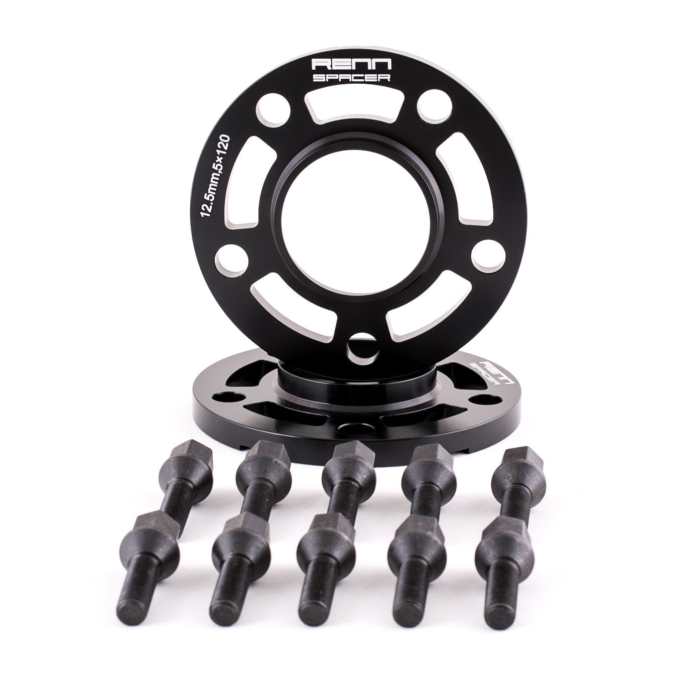 Renn Motorsport 12.5MM Compatible with BMW Wheel Spacers with Bolts E36 E46 E60 E63 E64 E90 E92 318i 323i 325i 328i 330i 335i 52