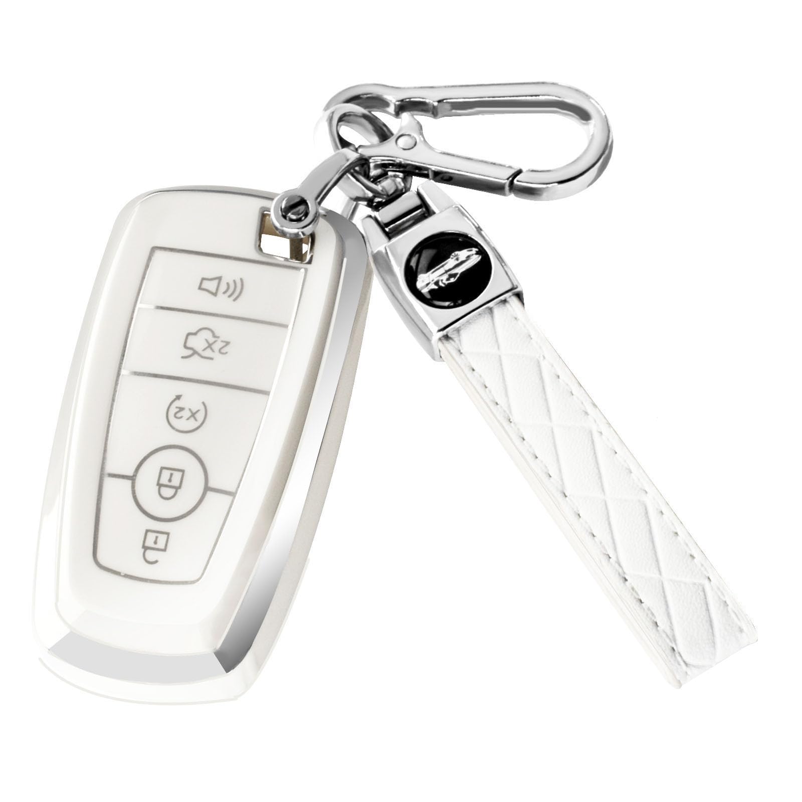 Xiyang Trade For Ford Key Fob Cover With Keychain,Soft Tpu Key Case Shell For Ford Explorer Bronco Escape Edge Expedition Mustan