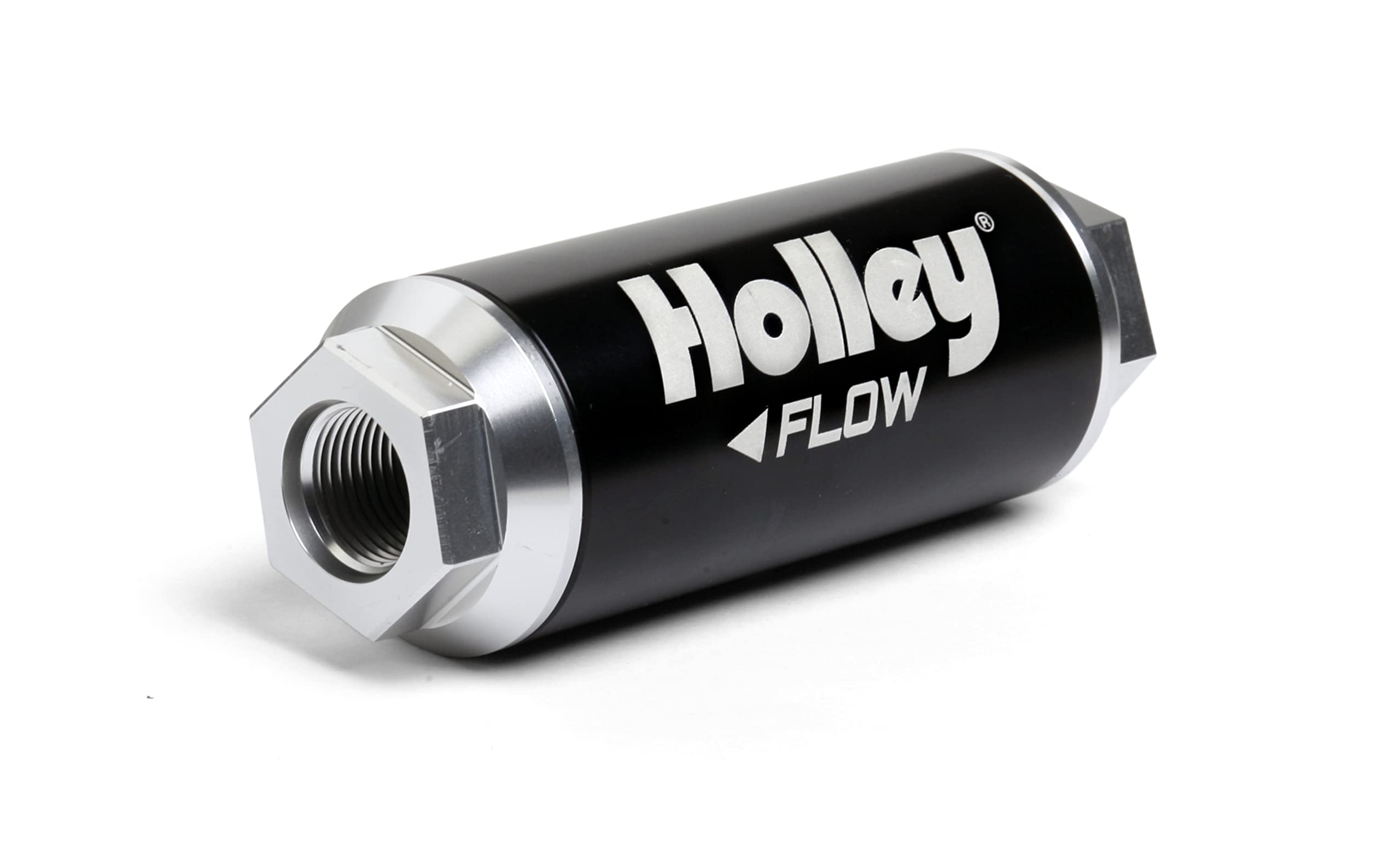 Holley 162-570 Hp -12An Inlet/Outlet 10 Micron 260 Gph Billet Fuel Filter