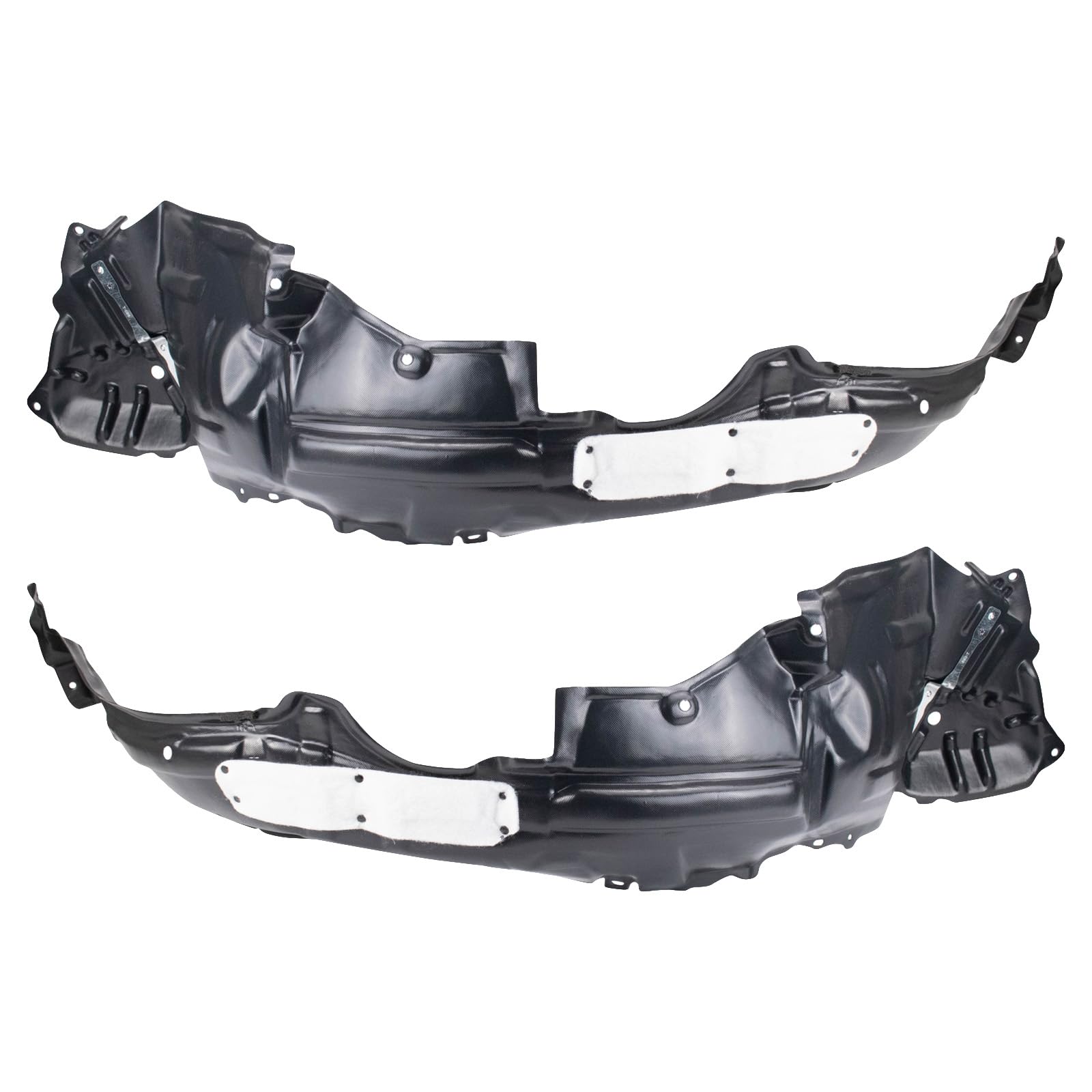 Trq Inner Fender Liner Set Compatible With 2015-2017 Toyota Prius V To1248208 To1249208