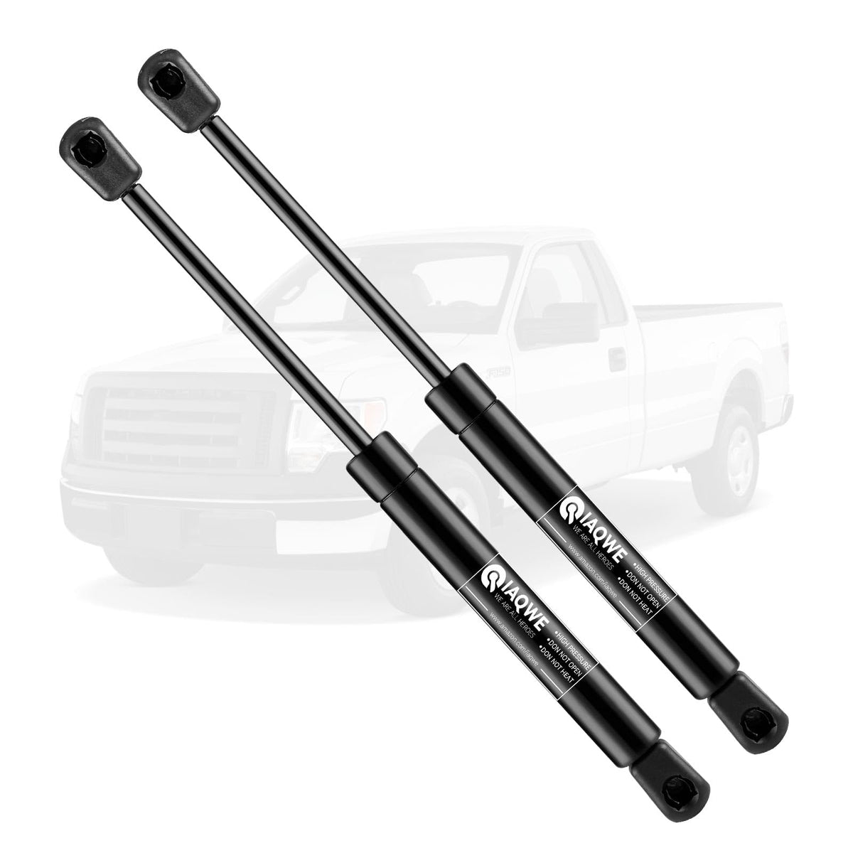Iaqwe 3571 Front Hood Gas Struts Fit For Ford F-150 2005 2006 2007 2008 Lift Supports Engine Hood Spring Shocks, Oem 25533, 2-Pc
