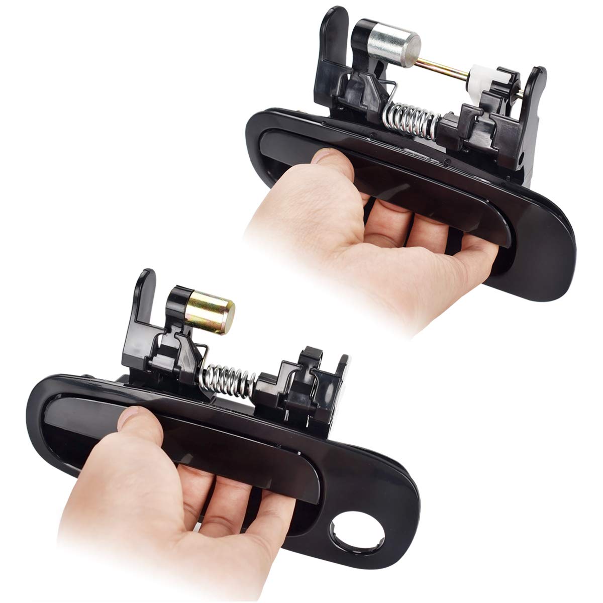 Faersi 8Pcs Exterior Interior Door Handles Front And Rear Left Driver Side & Right Passenger Side Door Handle Replacement Set Fo