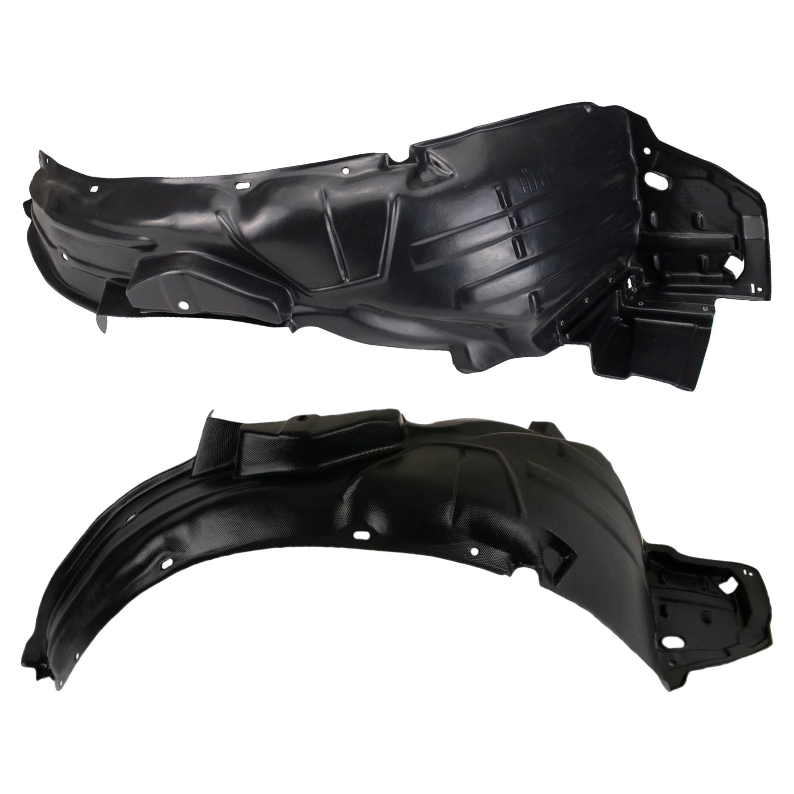 Trq Inner Fender Liner Set Compatible With 2007-2008 Honda Fit Ho1250112 Ho1251112