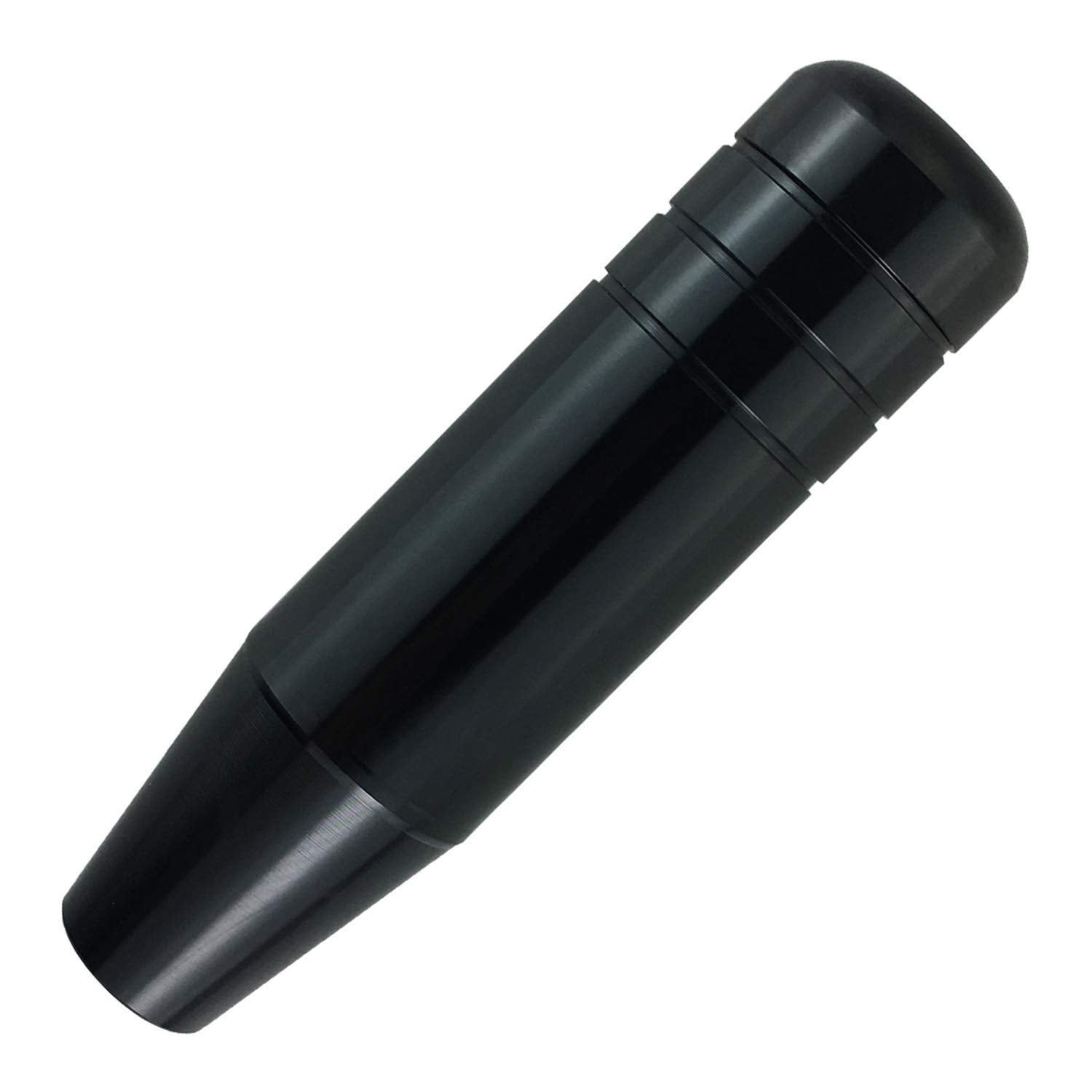 Abfer 5 Heavy Weighted Shift Knob, Aluminum Alloy Car Gear Lever Stick Shifter Handle Fit Most Automatic Manual Vehicle (Black)