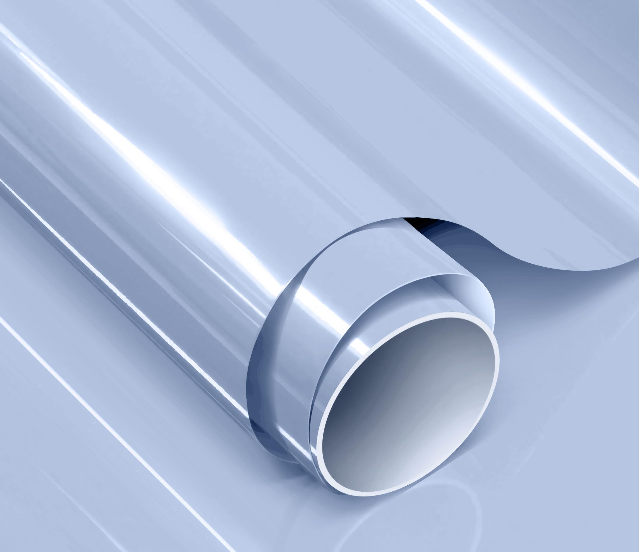 Colorfusion Ppf By Vvivid, Gloss Ice Blue Dry Apply Ppf Vinyl Car Wrap Roll 1.3Ft X 5Ft