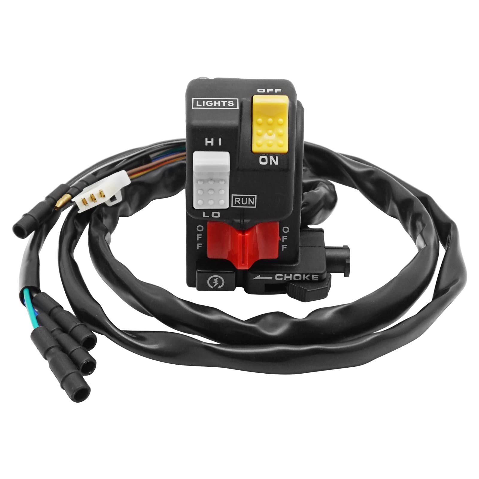 Compatible With Honda Fourtrax 300 Trx300 Start Stop Switch Button Left Handlebar Headlight Light Kill Control Switch,Oem# 35200