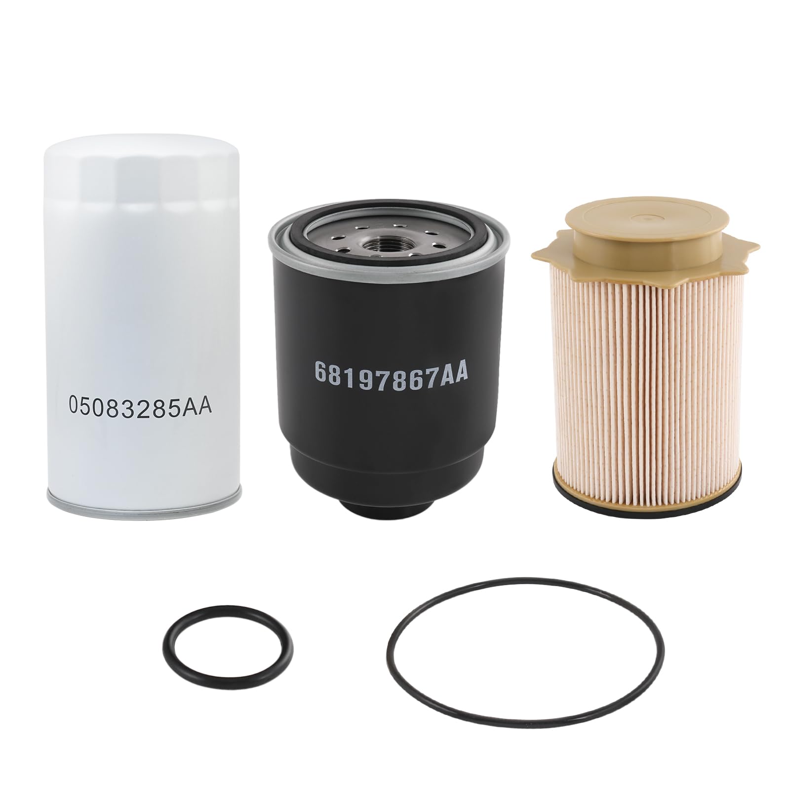 6.7L Cummins Fuel Filter Water Separator And Oil Filter Set Replacement For 2013-2018 Dodge Ram 6.7L Cummins Diesel 2500 3500 45