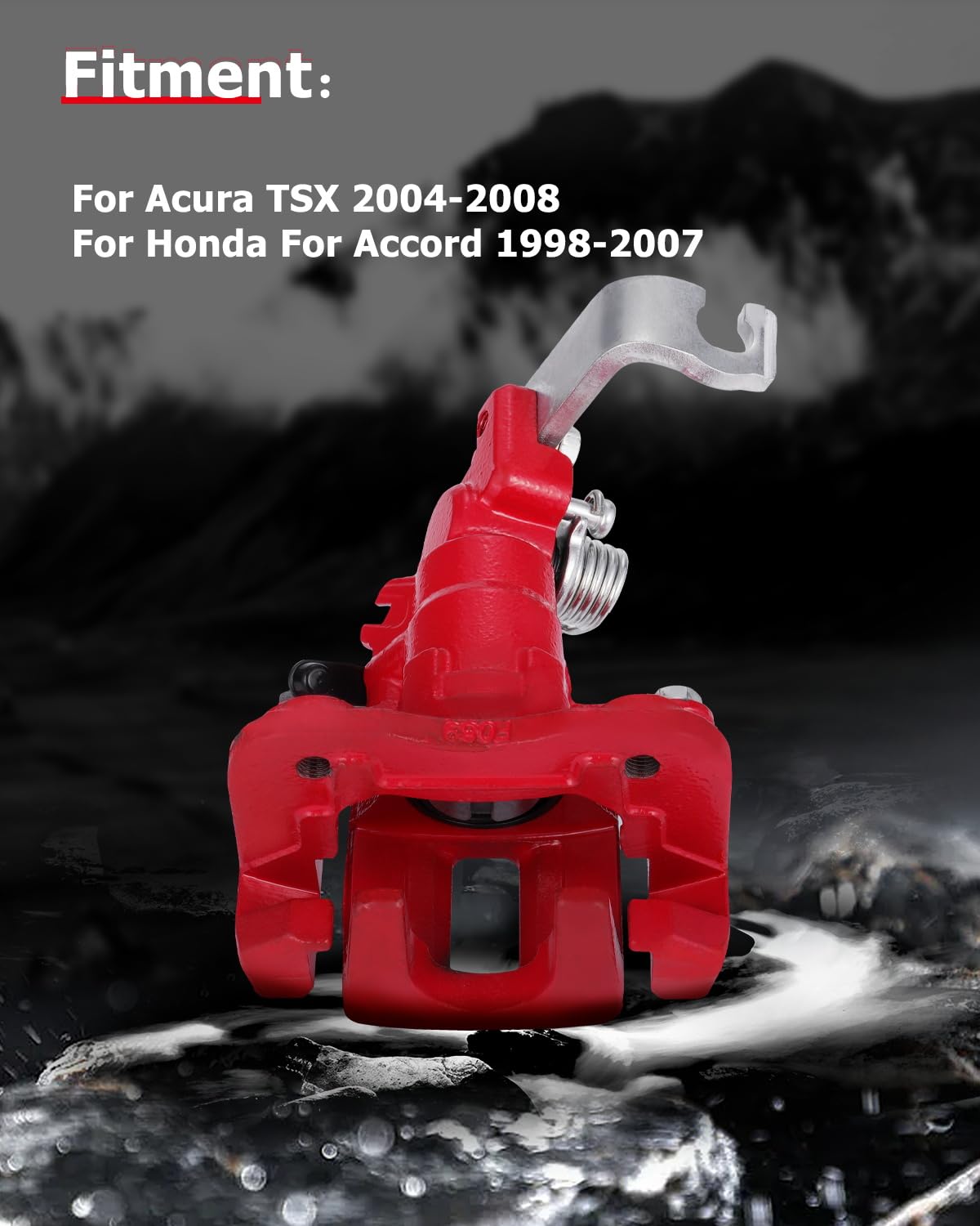 cciyu 19-B2068 Rear Right Brake Caliper With Bracket For Acura For TSX 2004-2008,For Honda For Accord 1998-2007 Rear Passenger S