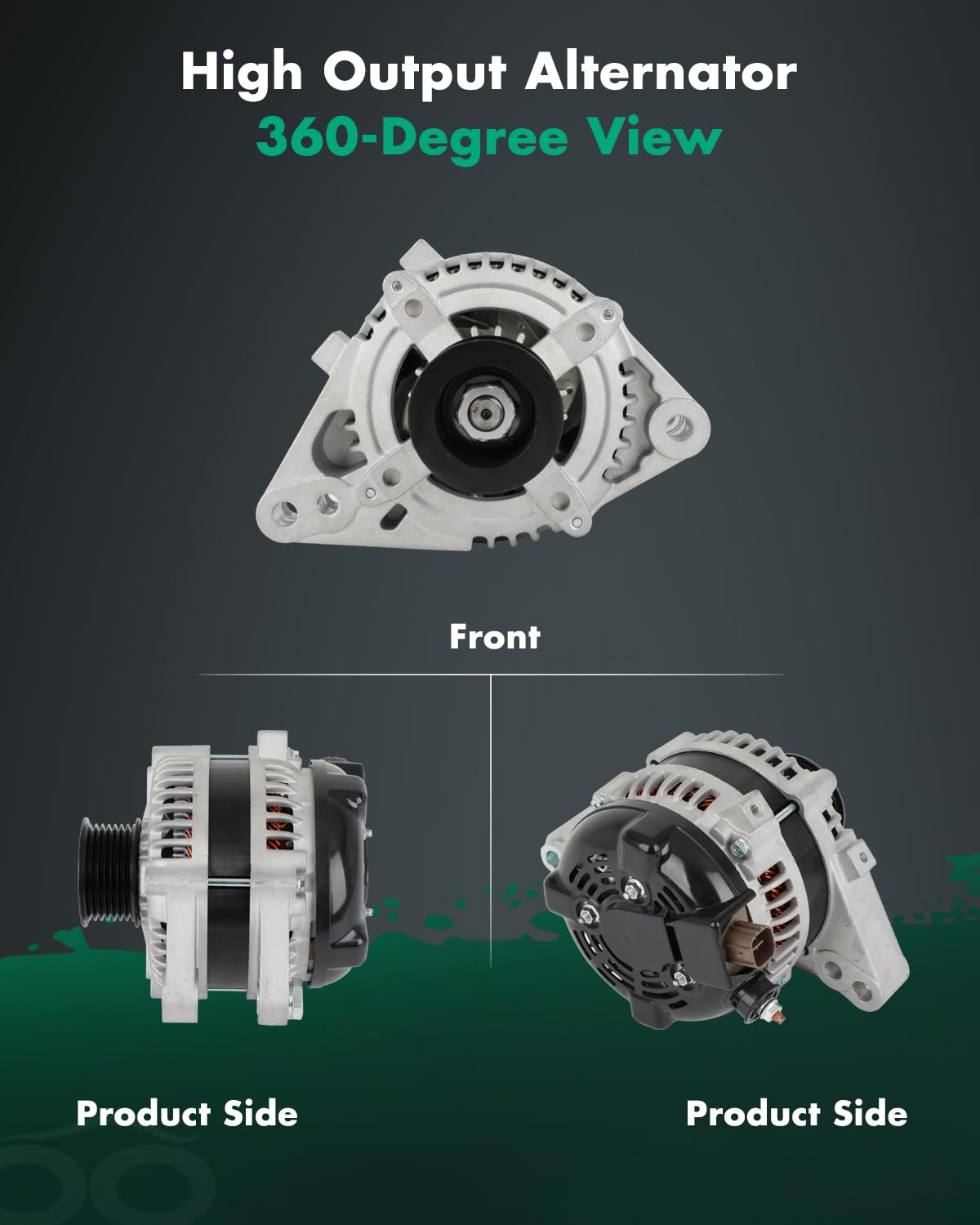 SCITOO Alternator Fit for Toyota FJ Cruiser 2007 2008 2009 V6 4.0L - 12V 100Amp CW 7-Groove Pulley, Replace OE 11324 104210-4920