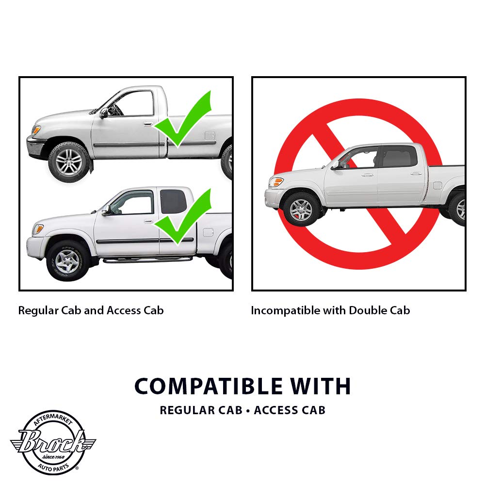 Brock Replacement Driver And Passenger Taillights Tail Lamps With Amber-Red-Clear Lens Compatible With 2000-2006 Tundra Pickup T