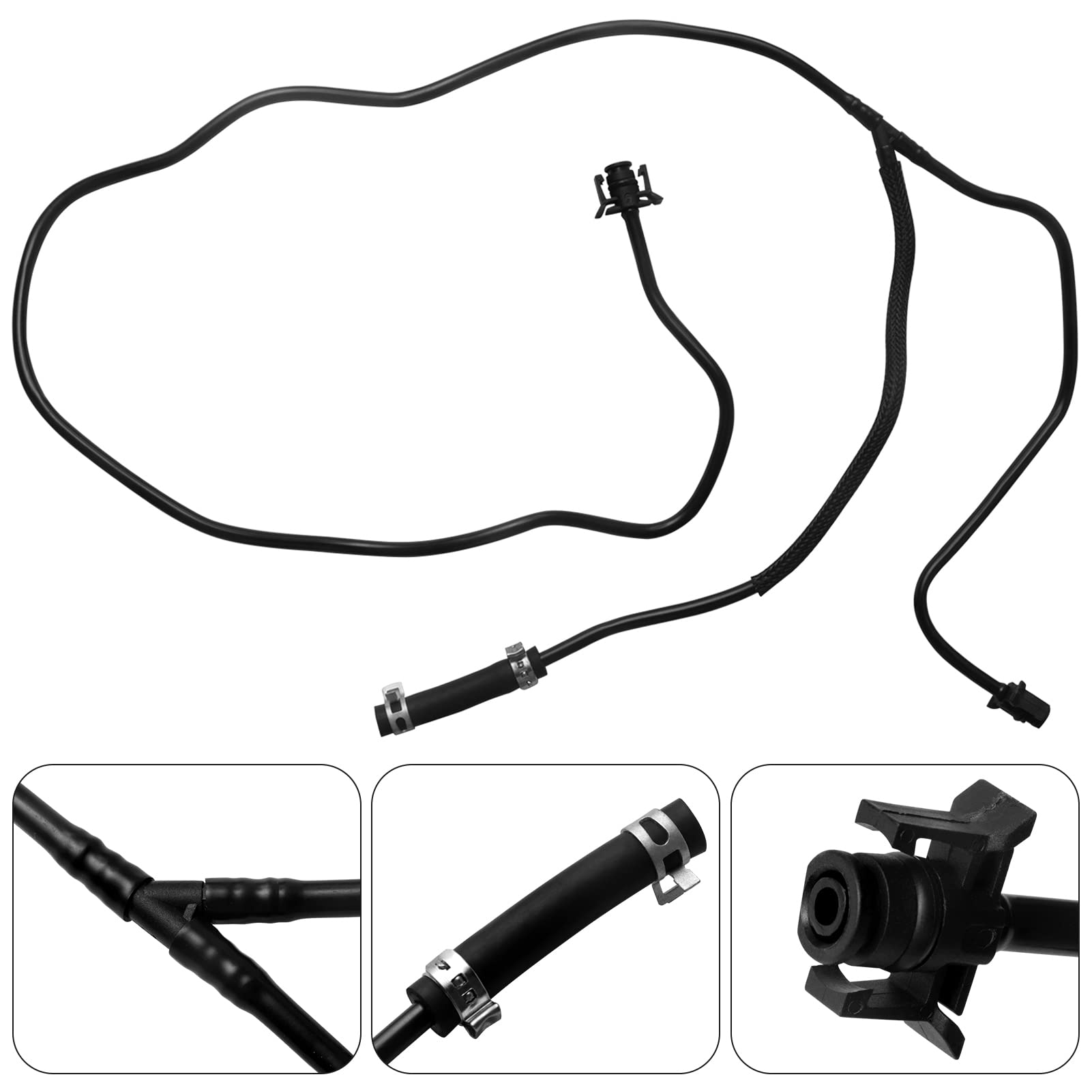 Radiator Reservoir Hose for 2012-2018 Ford Focus 2.0L L4 Non-Turbo Engine, Replaces OEM Part No# BV618K012KF CV6Z-8K012-K