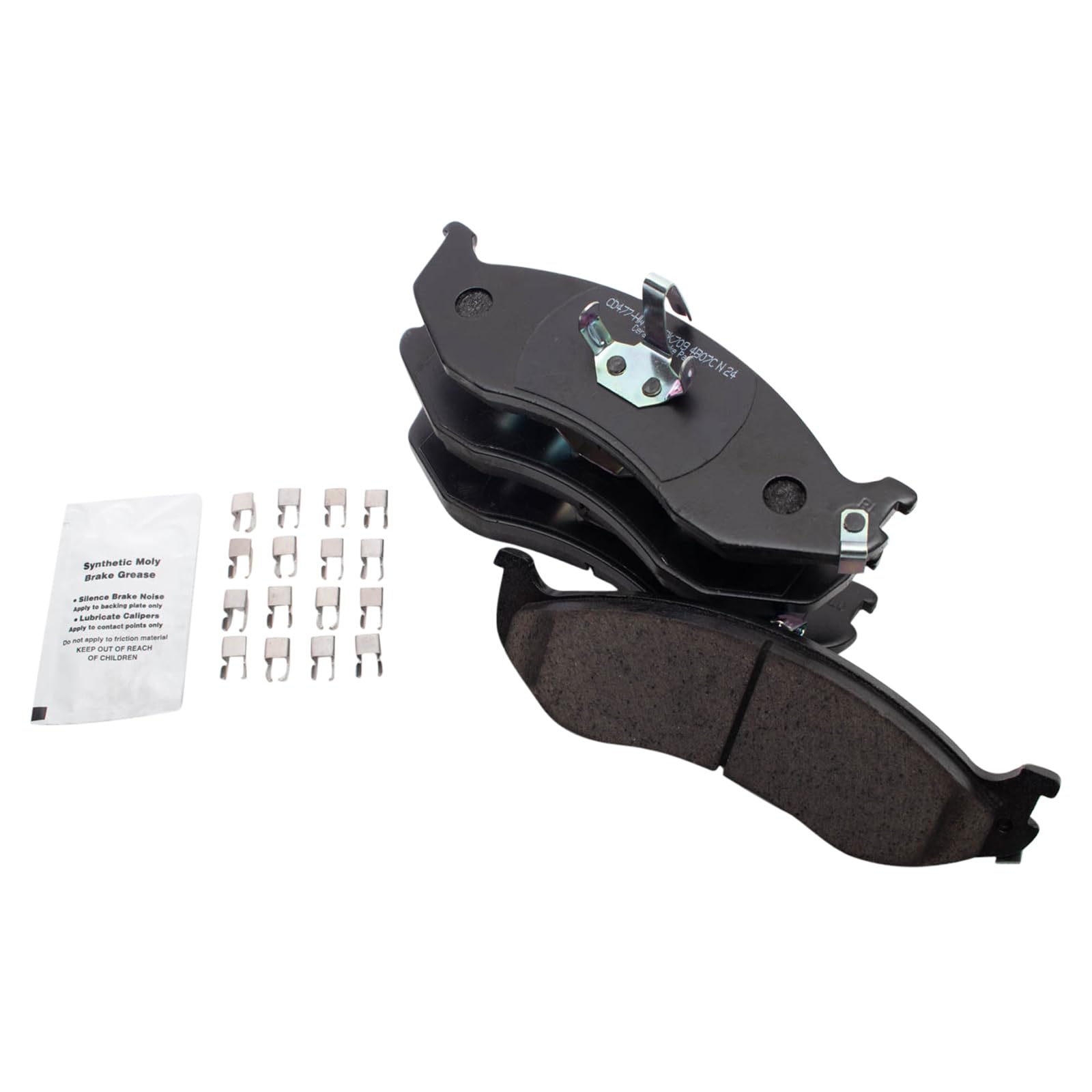 TRQ Front Brake Pads Ceramic Compatible with 1990-2001 Jeep Cherokee 1990-1992 Comanche 1993-1998 Grand Cherokee 1990 Wagoneer 1