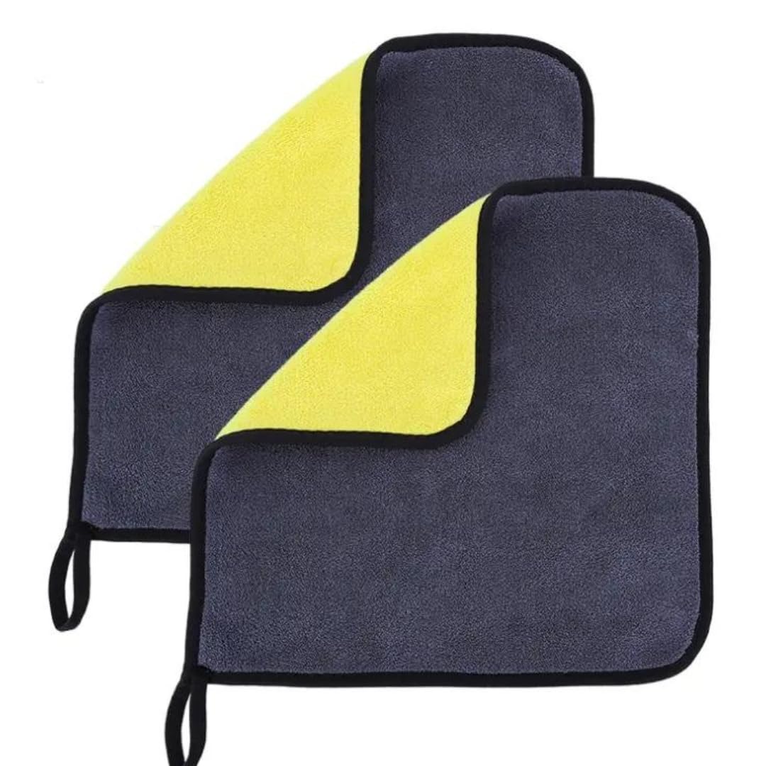 KLEANSHINE Microfiber Cleaning Towel Micro Fiber Wash Towels for Car Double Layer Extra Soft Cleaning Drying Cloth Car Wash Rags
