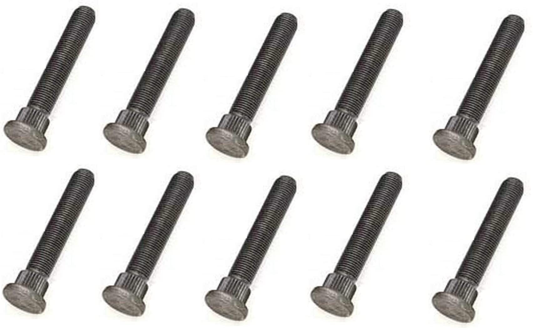 (Set of Ten Studs) 1'' Longer Than Stock Wheel Stud Bolts for 1941-2018 Jeep Willys Wrangler CJ2 CJ3 CJ5 CJ7 CJ8 YJ TJ JK Cherok