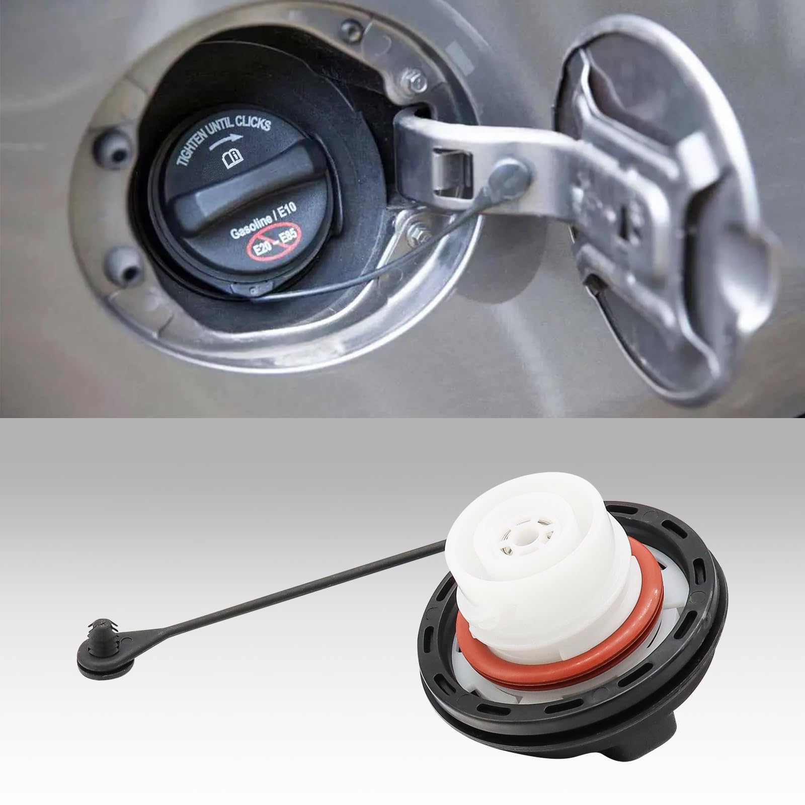 Gas Cap Fuel Cap FC1079 for 2003-2021 Ford F150 F250 F350 F450 F550 Focus Fusion Edge Ranger Taurus, 2005-2011 Lincoln Mark LT M