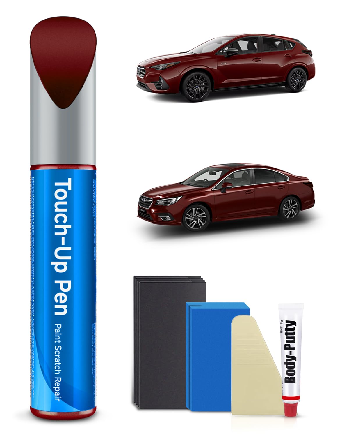 H2Q Venetian Red Pearl Touch Up Paint Kit Compatible with Subaru Exact Match Car Scratch Repair Touch Up Paint Kit