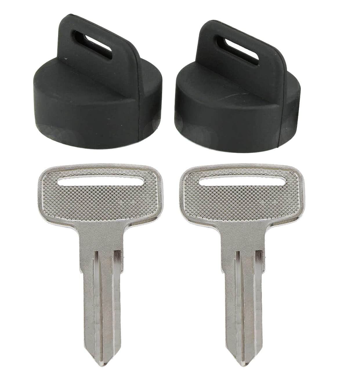 Jeenda 2Pcs Atv Blank Key 4010321 With Two Ignition Key Cover 5433534 Compatible With Polaris 22/23/27/28 Series Magnum 325/330/