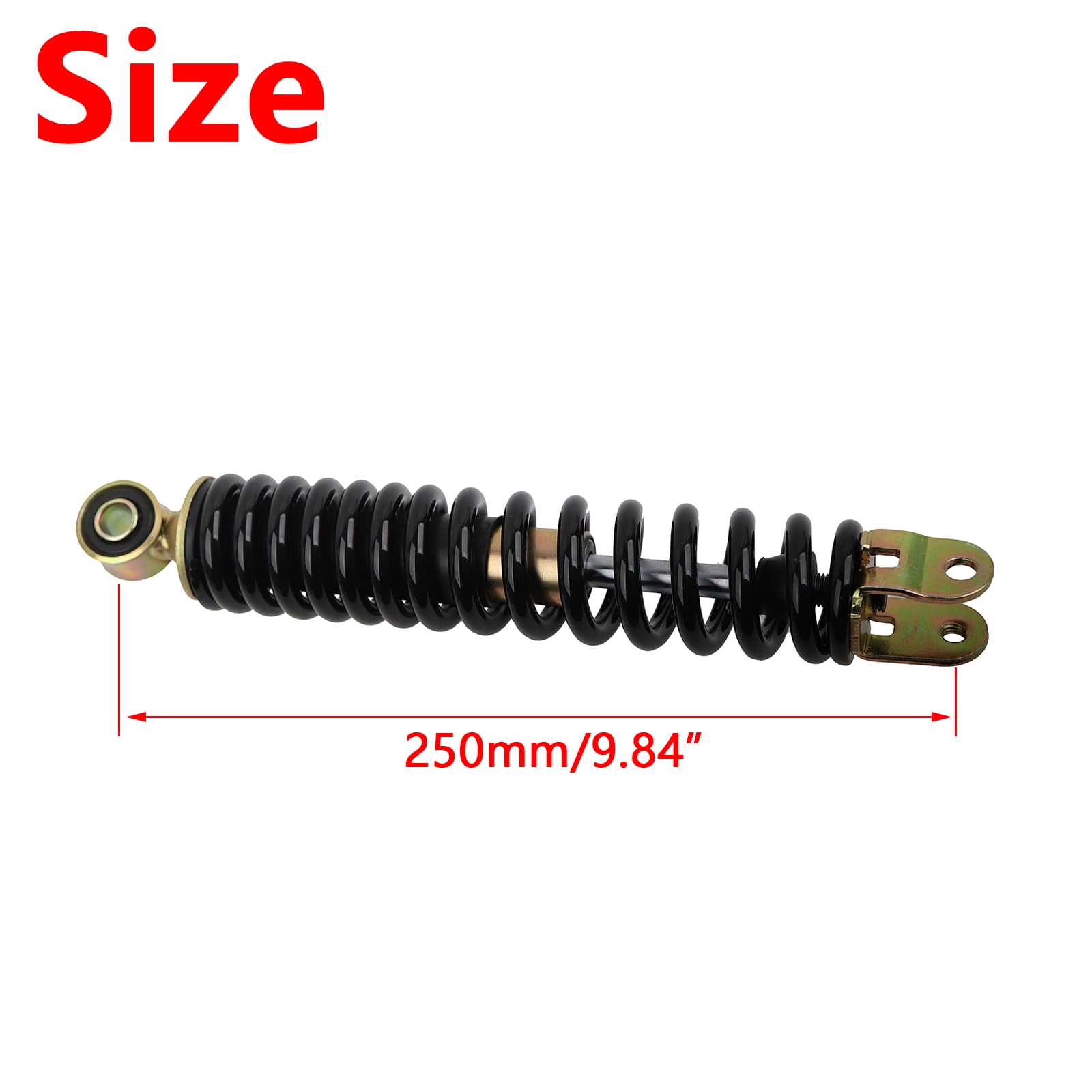 Minho Motorcycle 250Mm Rear Shock Assembies Fit For Taotao 50Cc