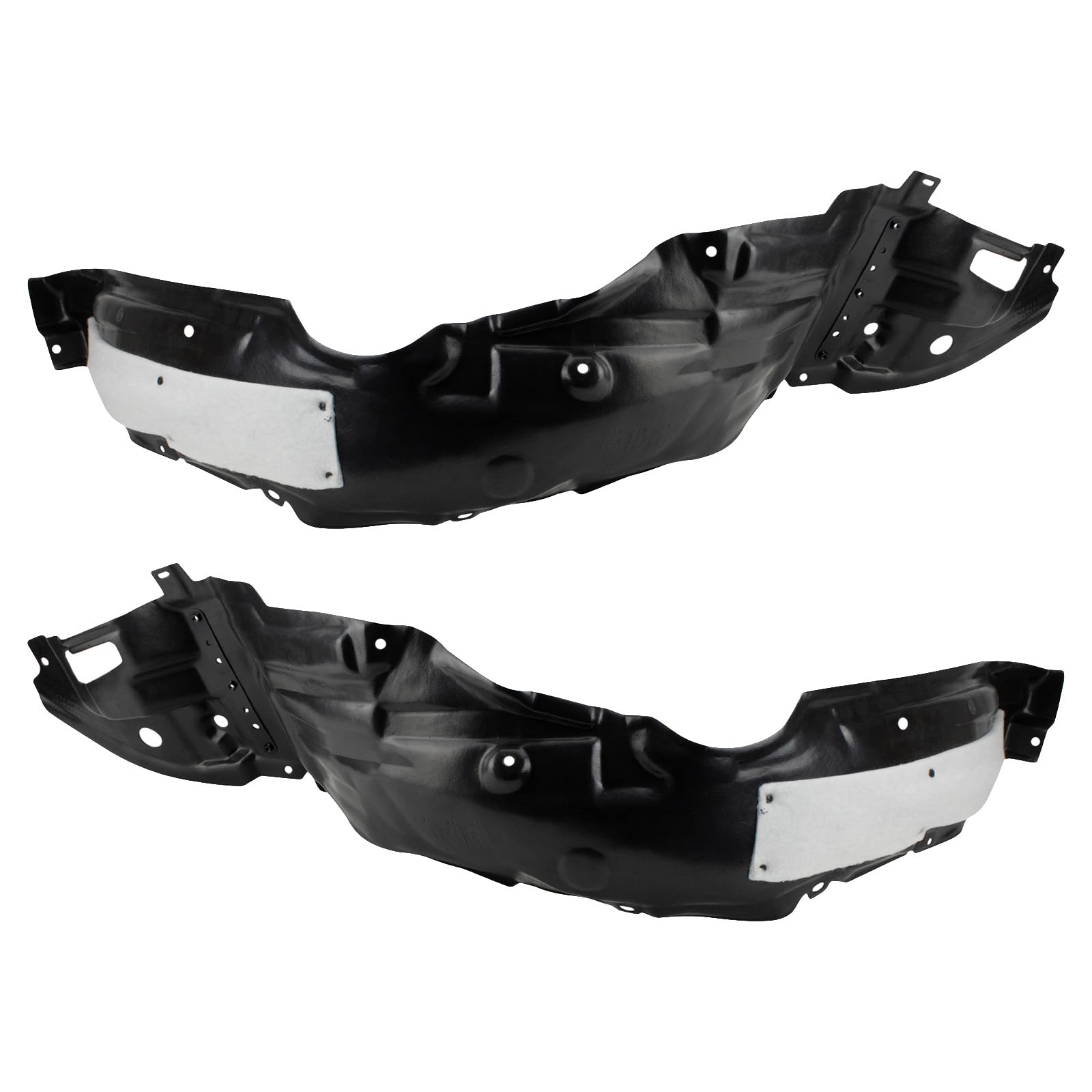 Trq Front Inner Fender Liner Set Compatible With 2014-2016 Toyota Corolla To1248178 To1249178