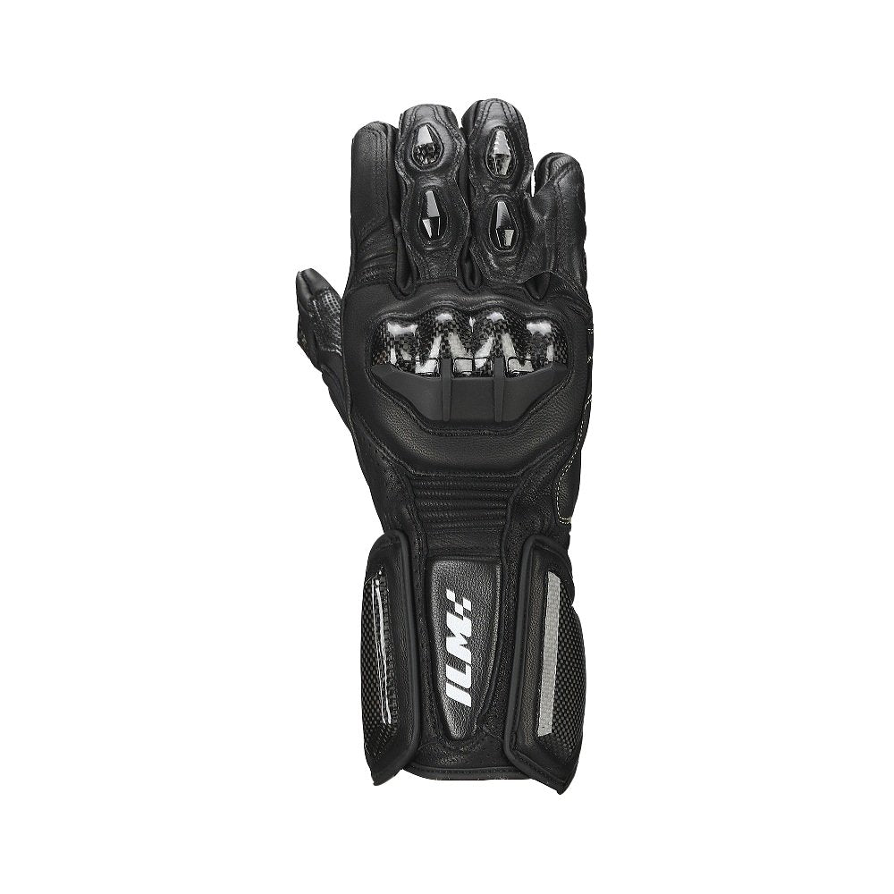 Ilm Air Flow Leather Motorcycle Gloves For Men And Women Model-Grc01L (Xl, Black-Long)