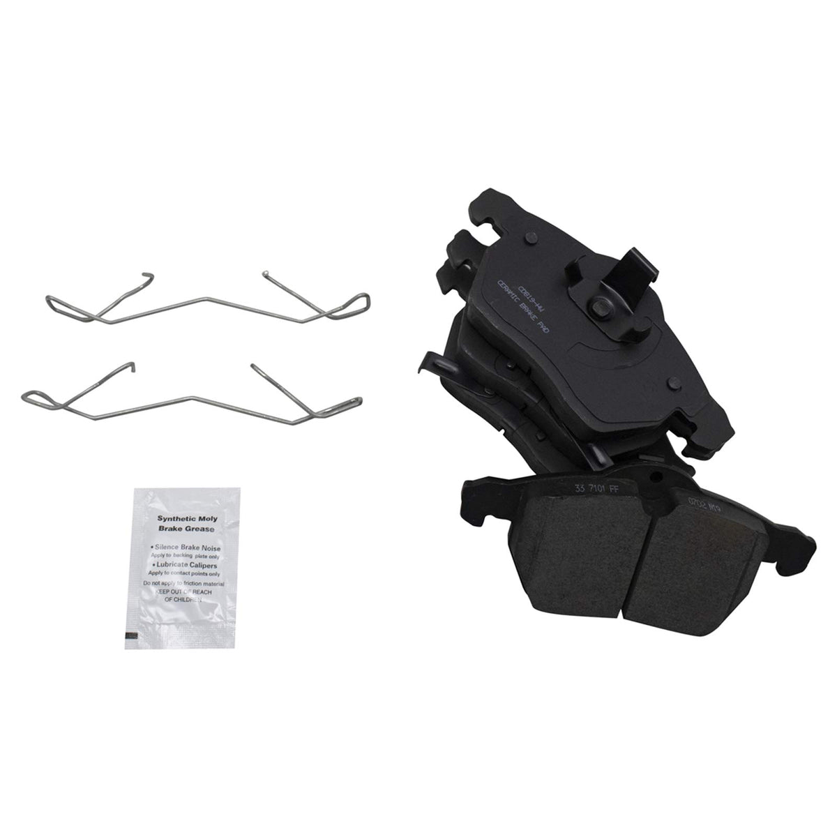 TRQ Front Brake Pads Ceramic Compatible with 1999-2003 Saab 9-3 1999-2005 9-5 2001-2002 Saturn L100 2001-2003 L200 2001-2005 L30