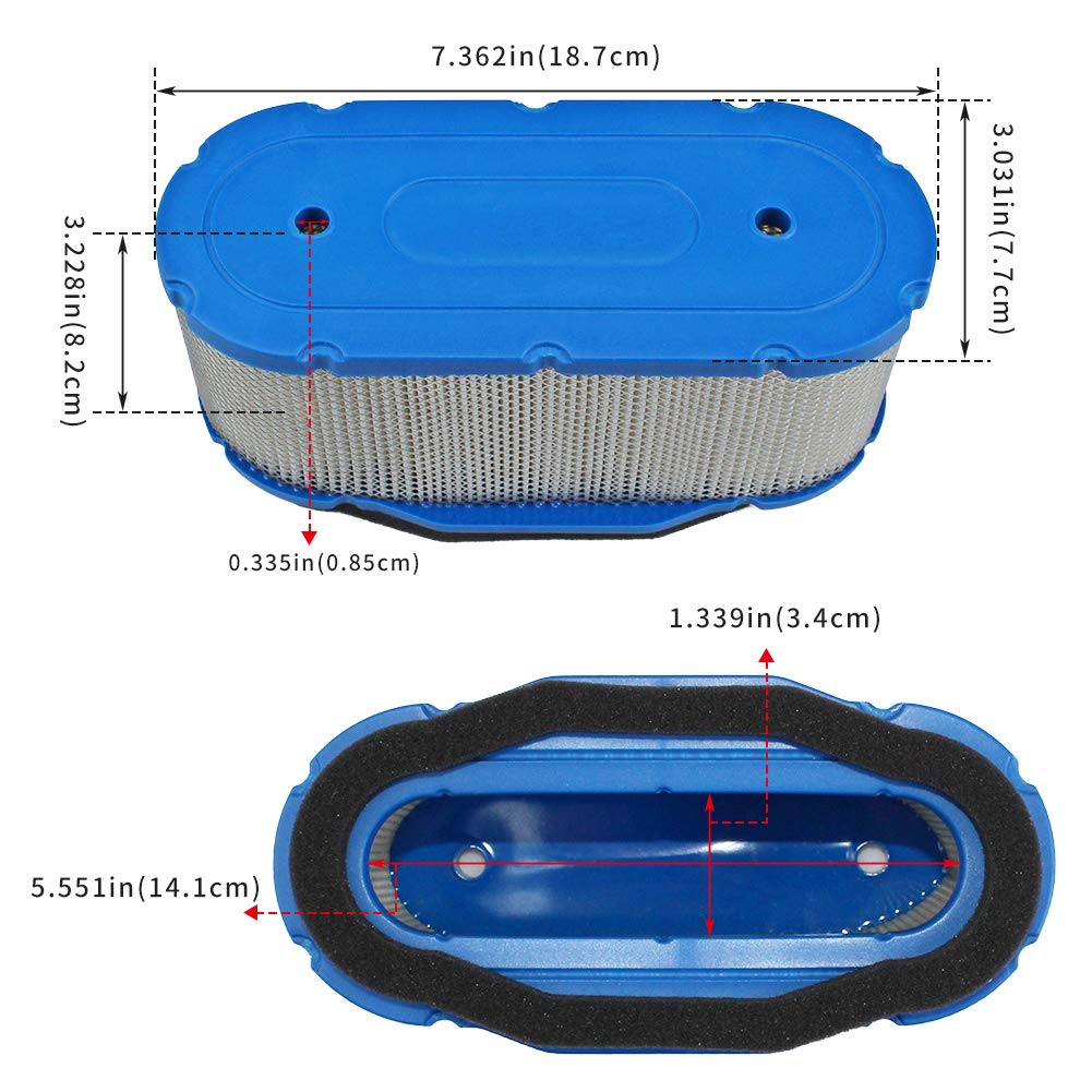 Locopow Air Filter & Pre Filter 11013-7024 11013-7005 11013-7010 11013-7027 Replacement For Kawasaki Fh601V Fh641V Fh680V Fh721V