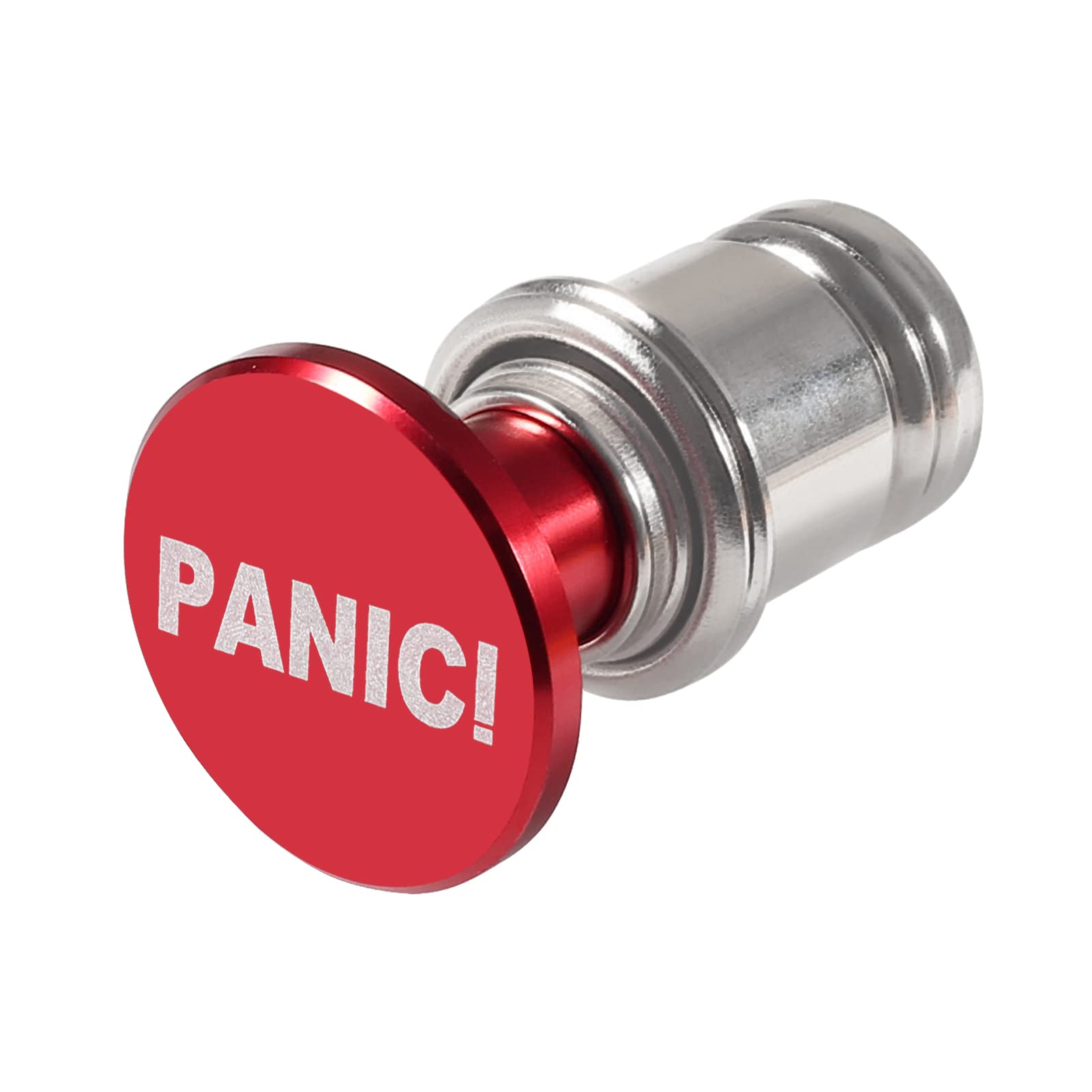 PANIC Button Car Cigarette Lighter, MELIFE Anodized Aluminum Universal 12-Volt Replacement Accessory Fits for Most Vehicles Sock