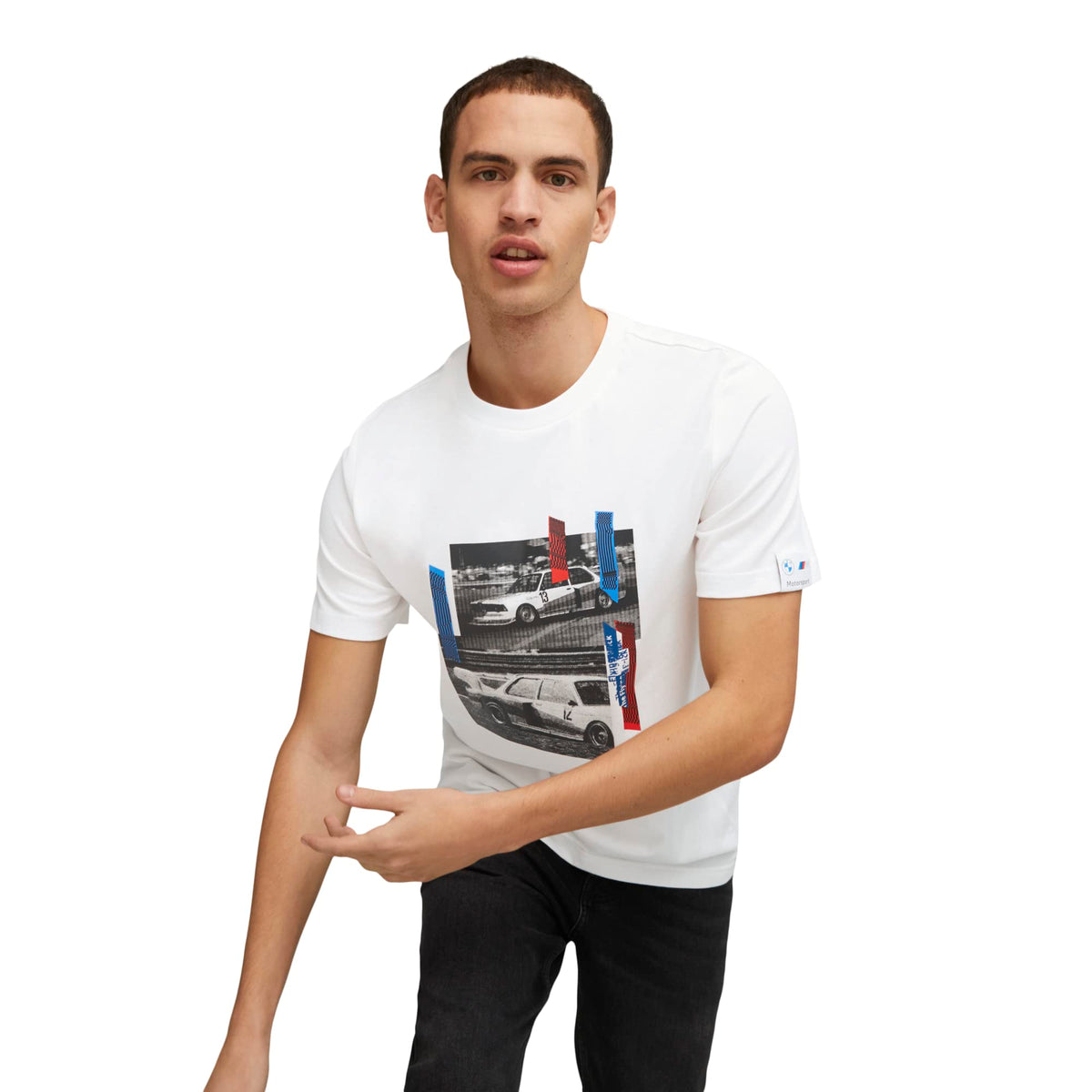 PUMA Men's Standard BMW M Motorsport Graphic Tee, White 23, XX-Large