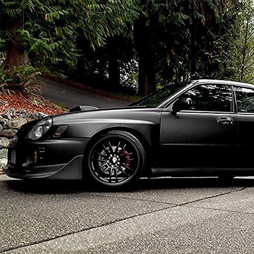 Black Matte Car Wrap Vinyl Roll With Air Release 3Mil-Vvivid8 (2.75Ft X 5Ft)