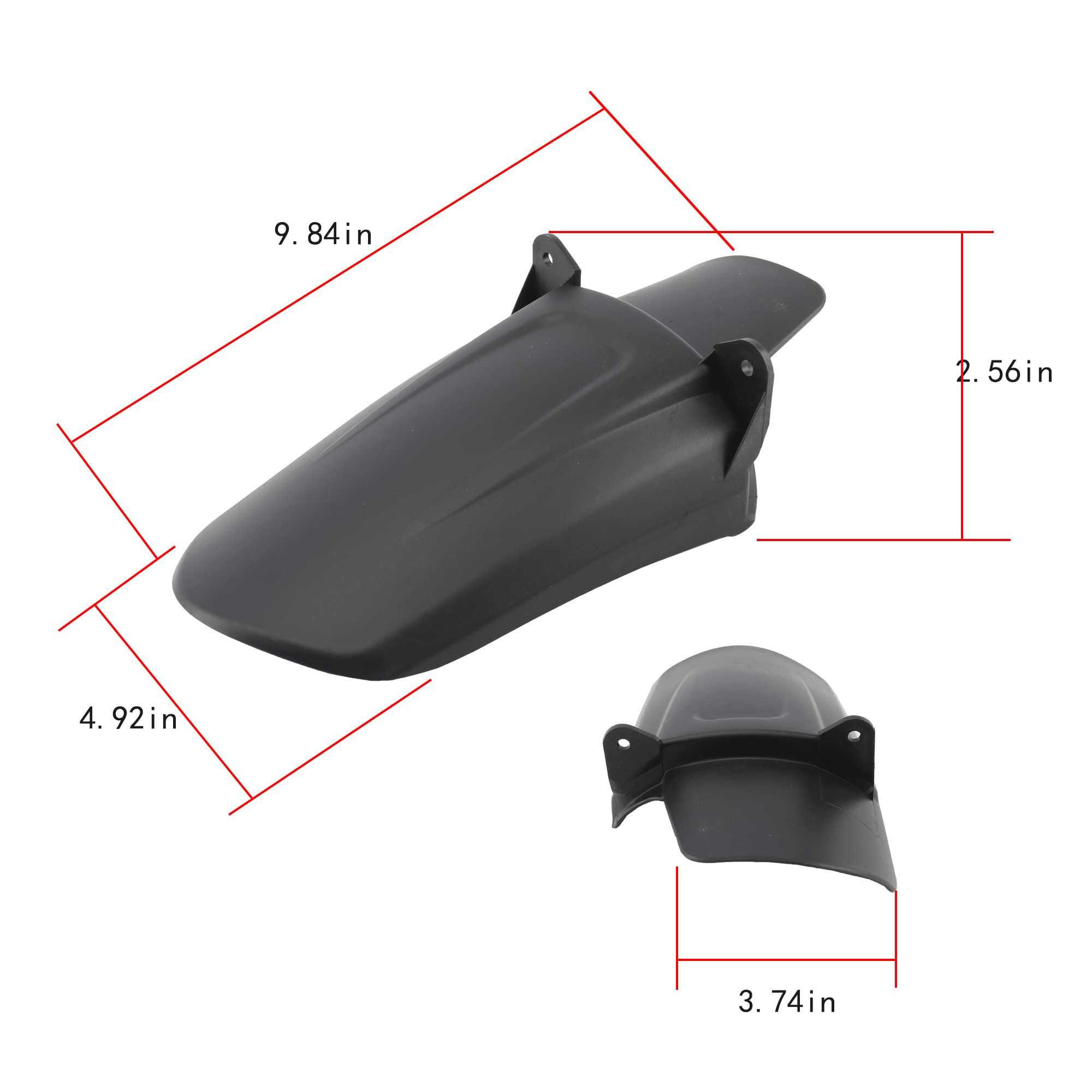 ABCERRSI Rear Shock Fender,Electric Vehicle Rear Wheel Fender for Sur Ron X/S Electric Bike Black