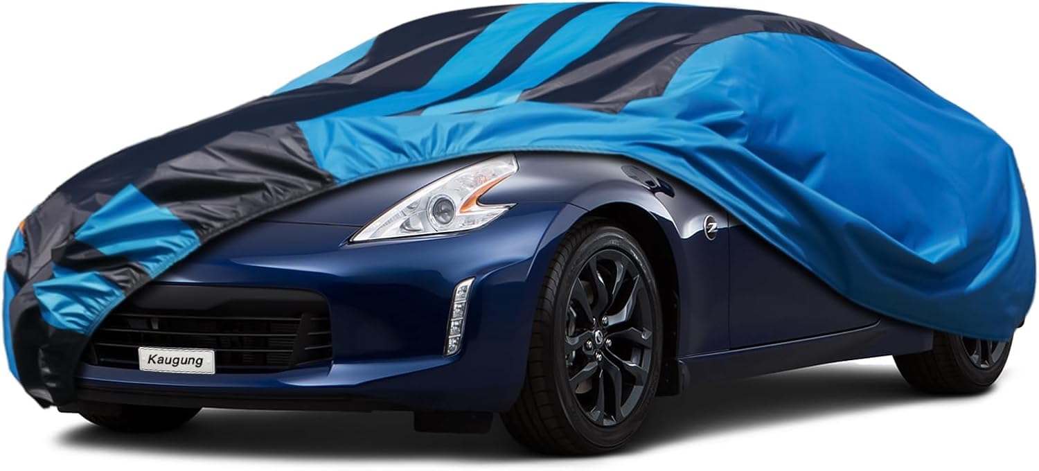 Car Cover Waterproof Custom Fit Nissan 350Z 370Z Z (2002-2025), Full Exterior Cover for Automobiles Lightweight Resistant Outdoo
