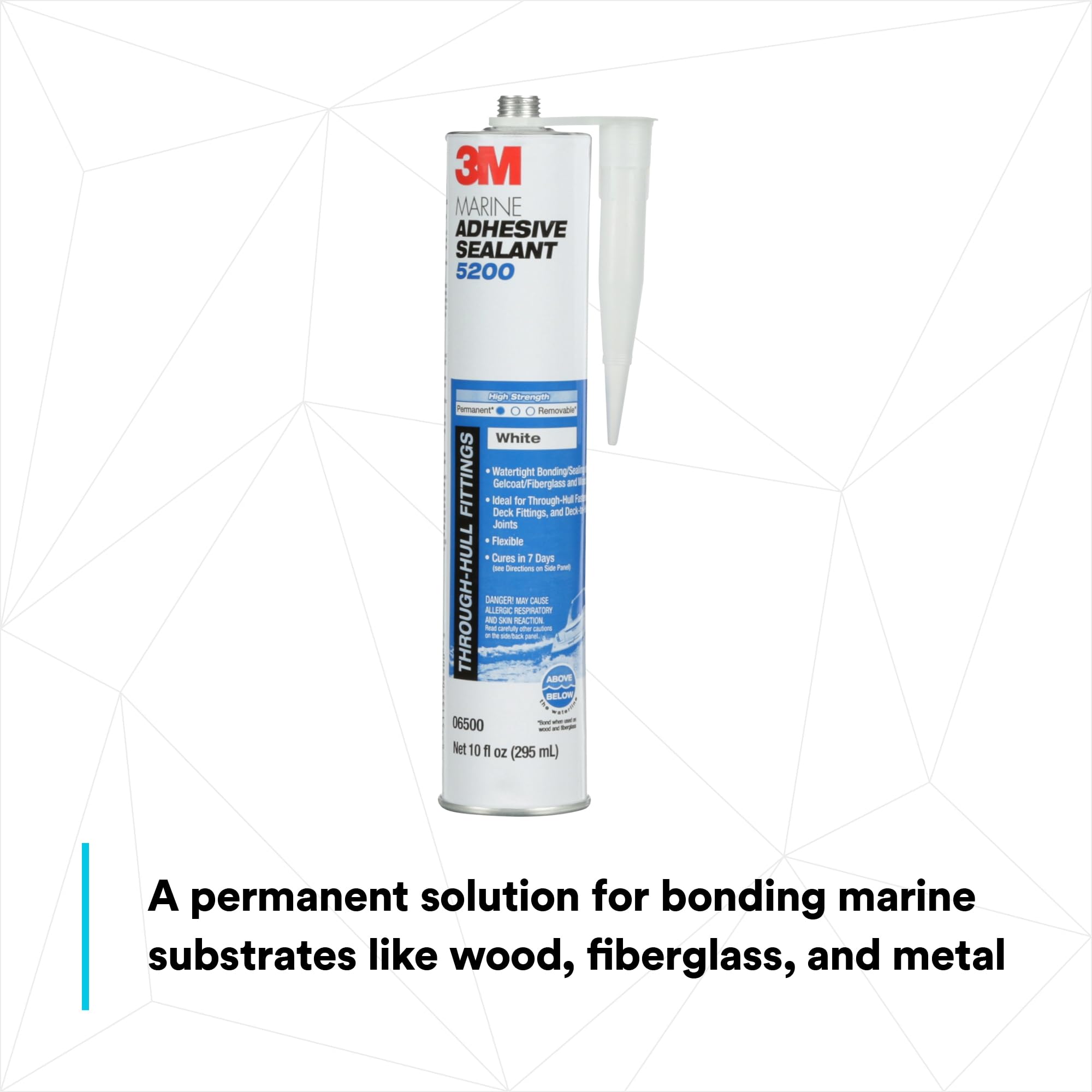 3M Marine Adhesive Sealant 5200 (06500) Permanent Bonding And Sealing For Boats And Rvs Above And Below The Waterline Waterproof